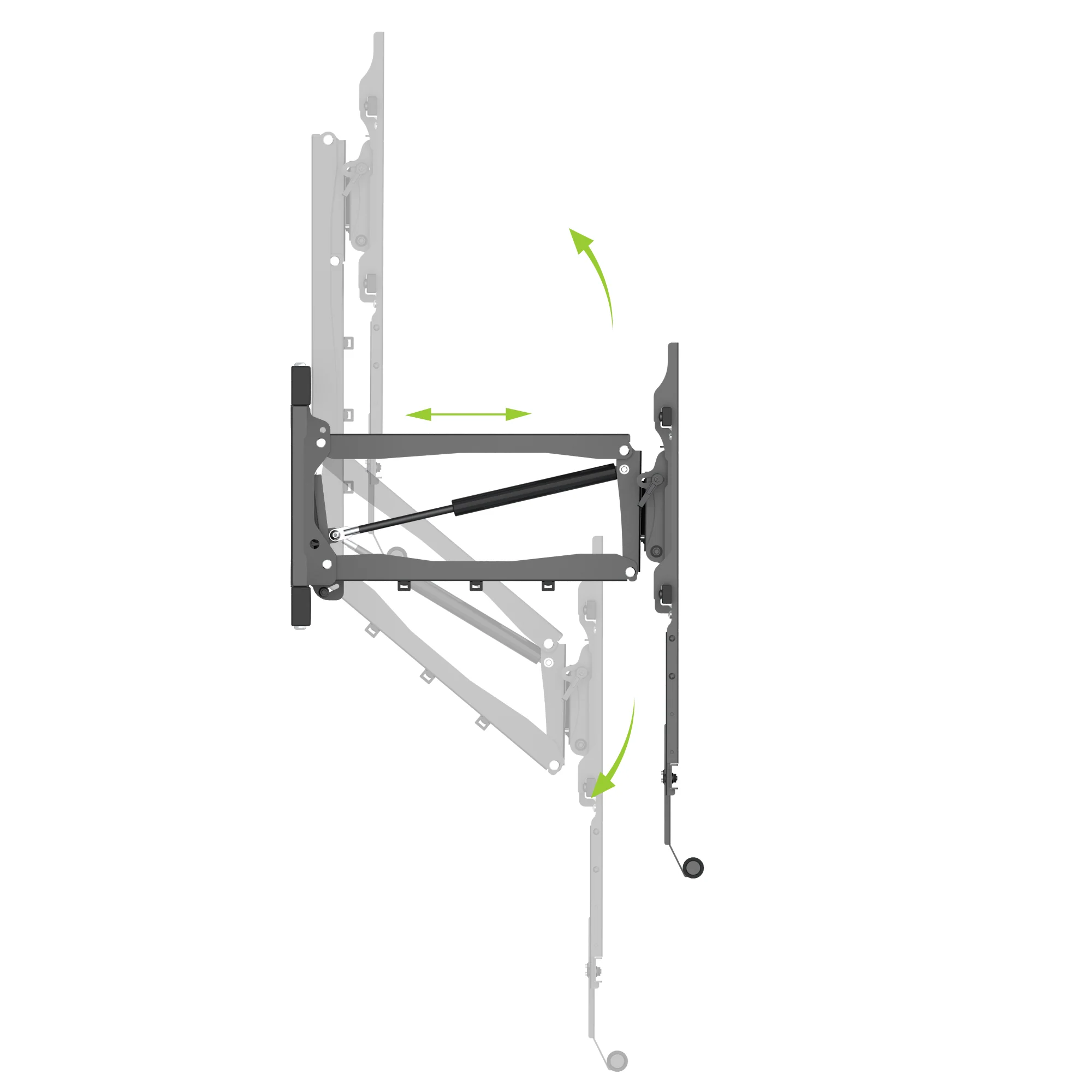 Above Fireplace Pull-Down TV Wall Mount for 42" to 65" TVs - FM100 - Image 4