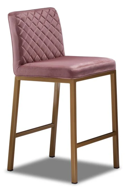 Acie Counter Height Stool - Rose Dust