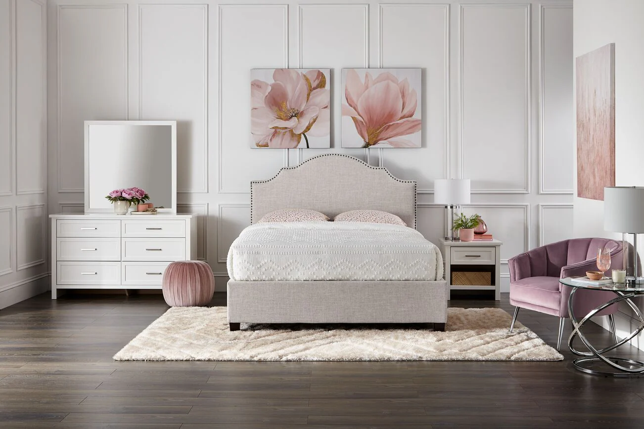 Alana Full Headboard - Beige - Image 2