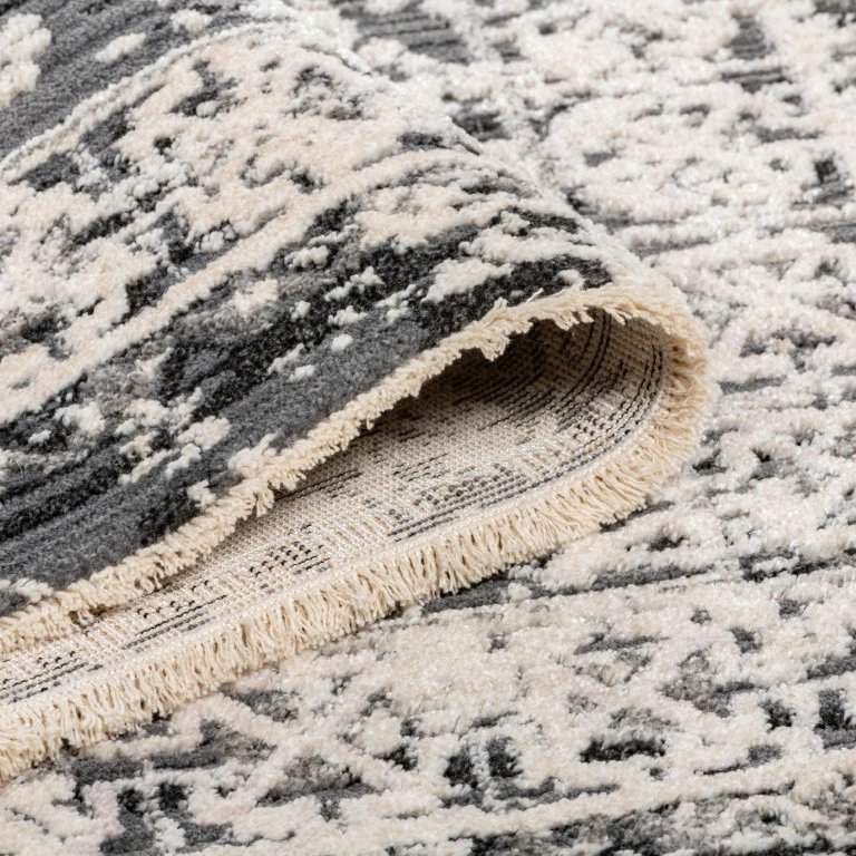 Alpena Traditional Rug - 5' x 8' - Black/Grey - Image 5