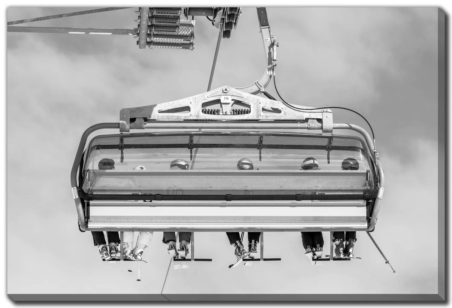Alpine Memories Wall Art - White/Grey - 38 X 60