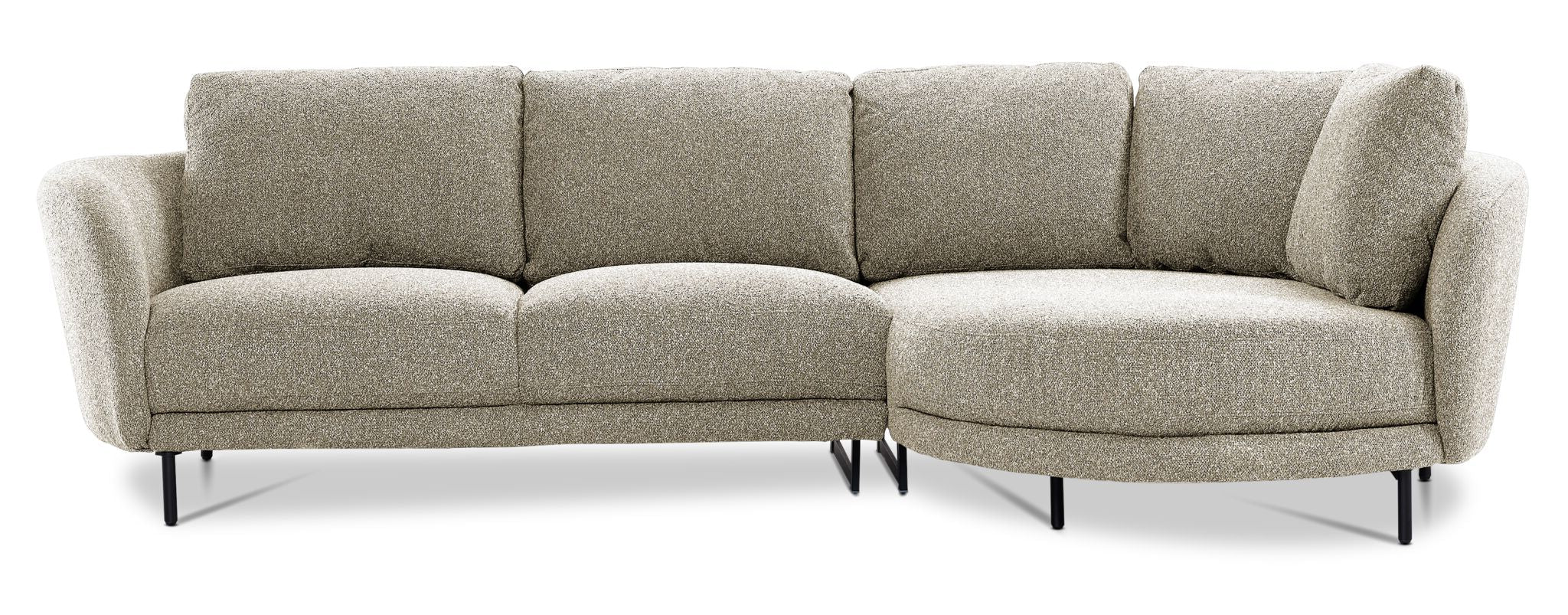 Ariana 2-Piece Sectional with Right Facing Chaise - Birch - Image 2