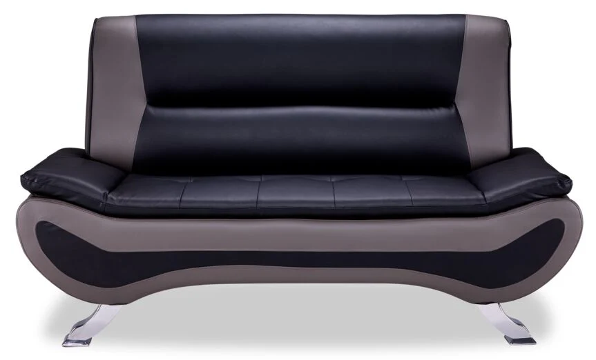 Astro Loveseat - Black and Grey - Image 2