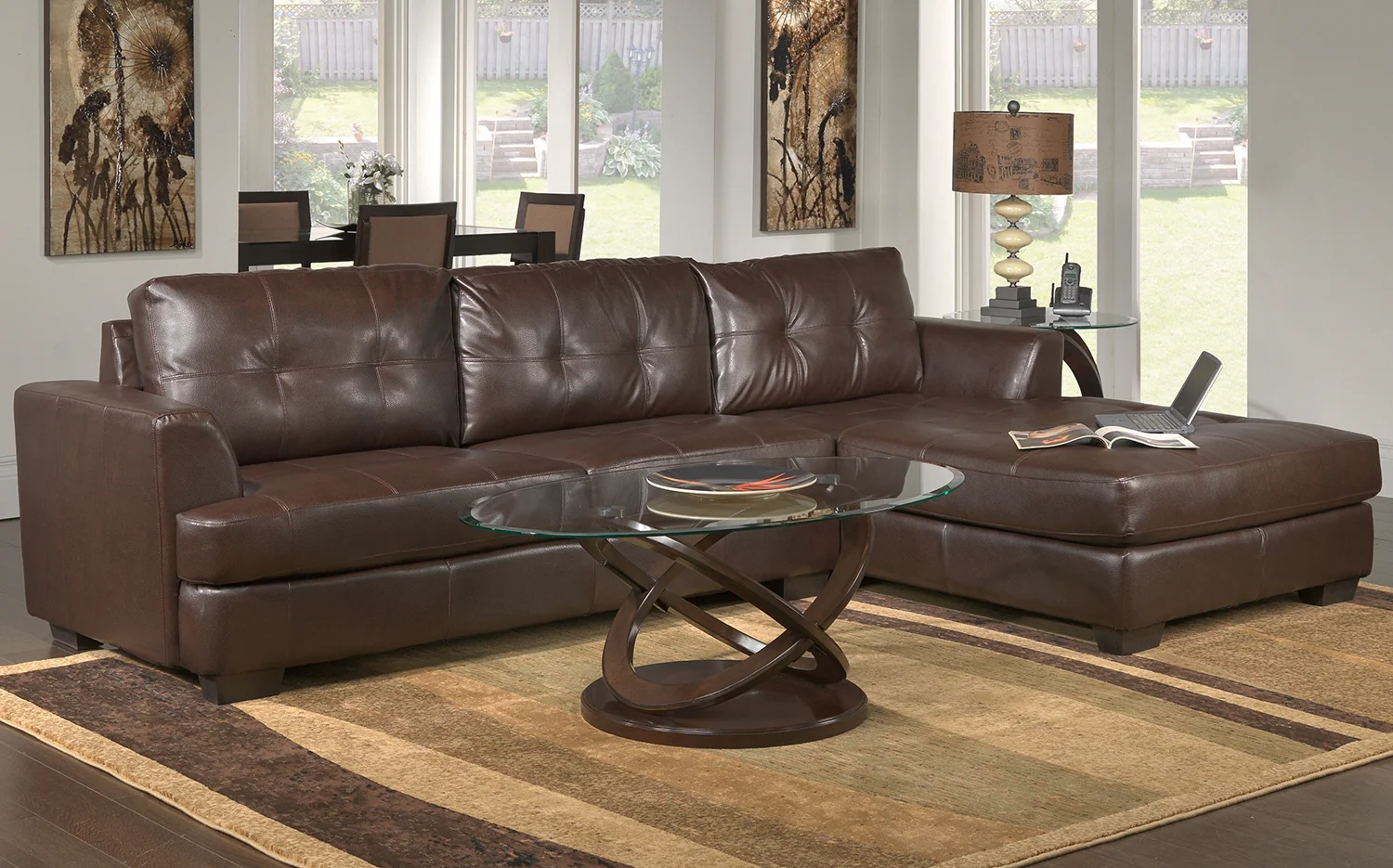 Atomic 48" Coffee Table - Brown Cherry - Image 3