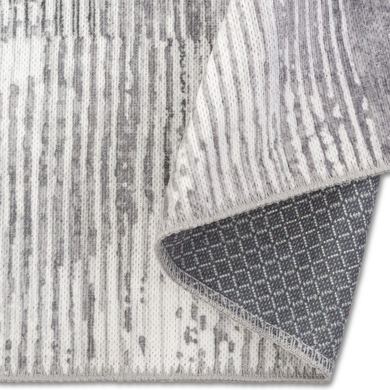 Aura Geometric Rug - 8' x 10' - Black/Grey - Image 4