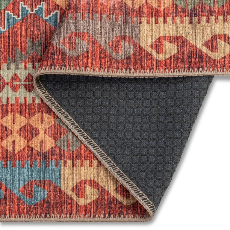 Aura Tribal Rug - 8' x 10' - Multi-Colour - Image 2