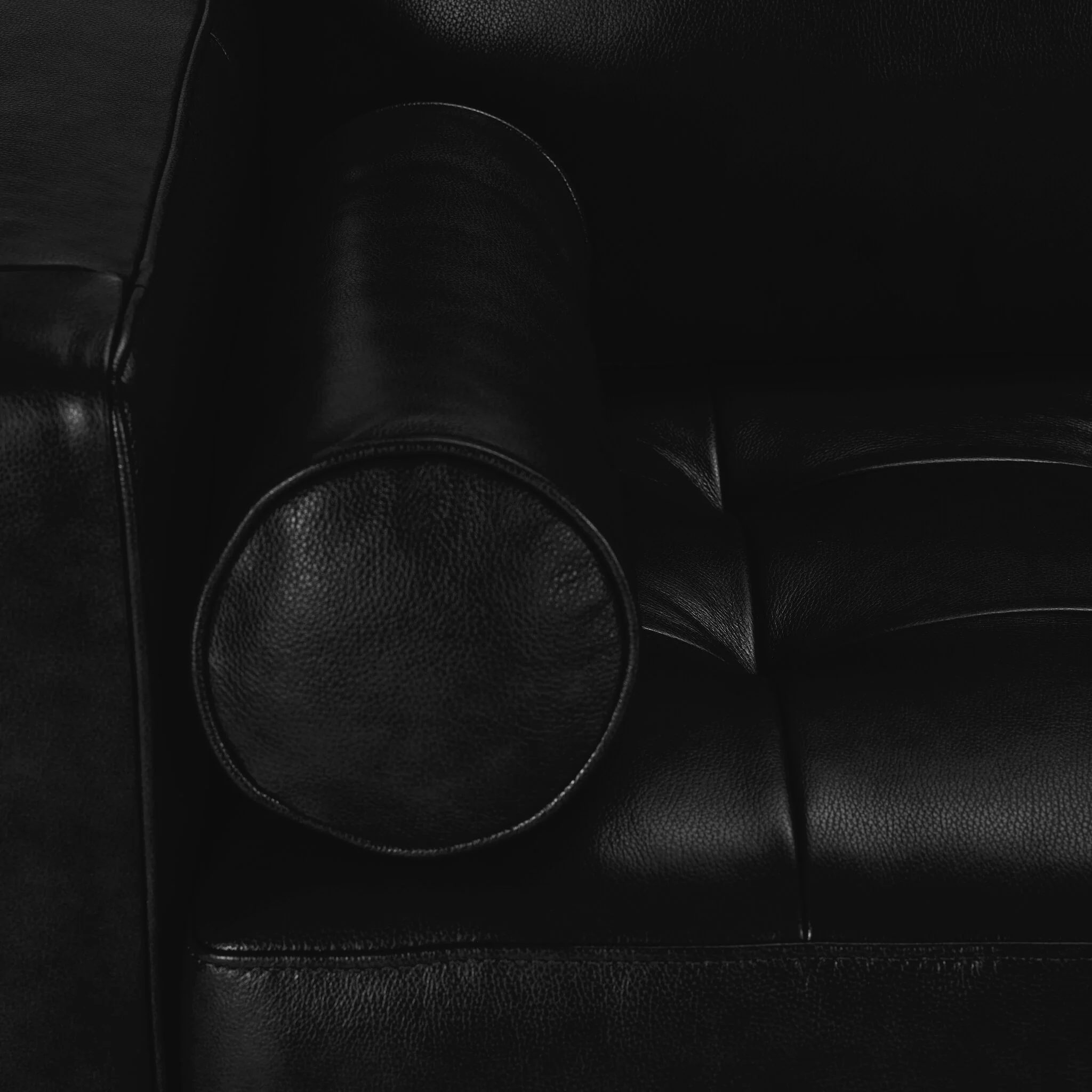 Bari Leather Sofa, Loveseat and Chair Set - Black - Image 5