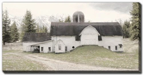 Barn Legacy Wall Art - Multi-Colour - 10 X 20