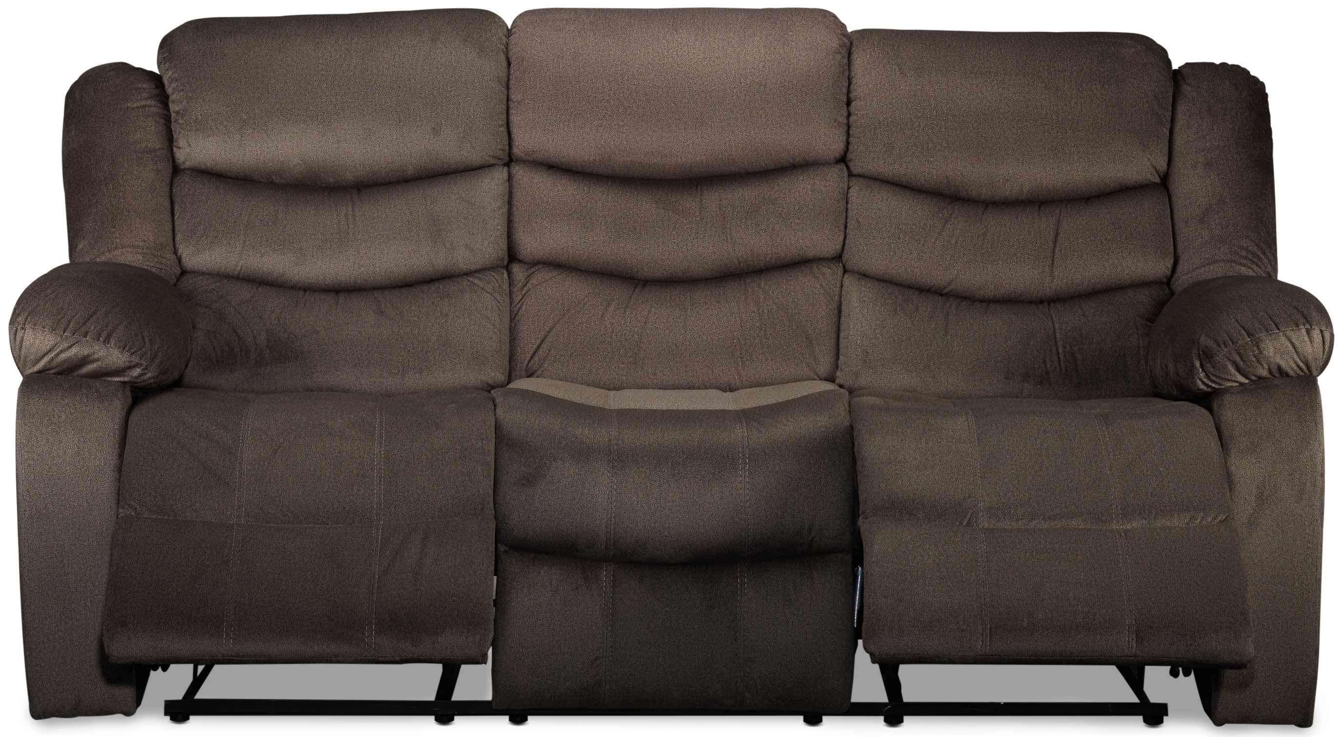 Baron Reclining Sofa - Taupe - Image 4