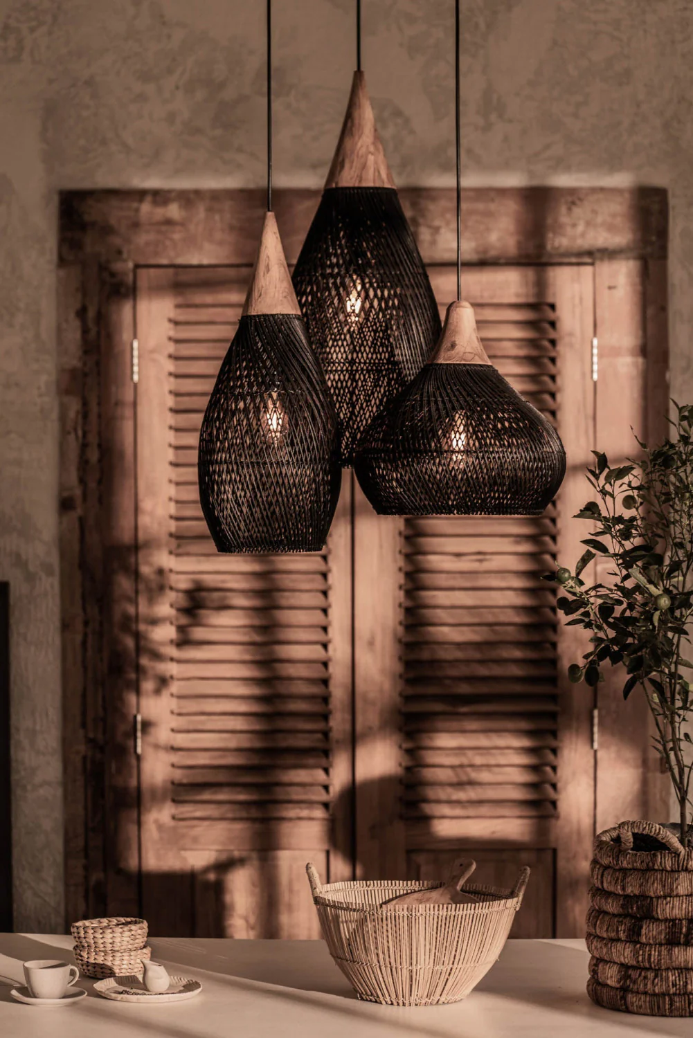 Bayan Horn Pendant Large - Black - Image 5