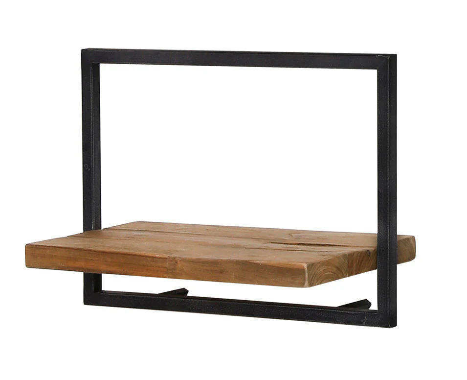 Bayan Metal Frame Wall Box III - Teak