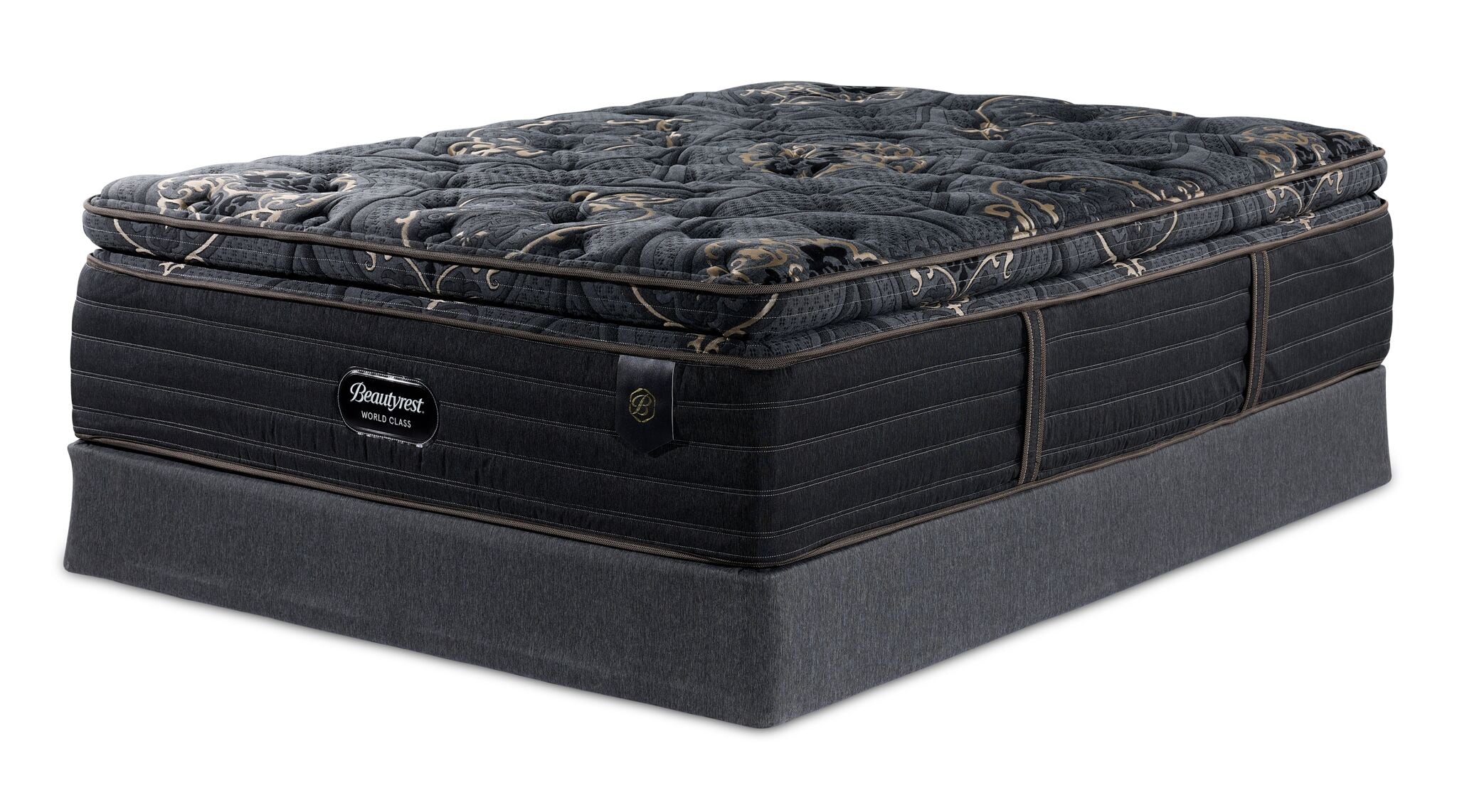 Beautyrest World Class Empress Luxury Firm King Mattress and Split Boxspring Set