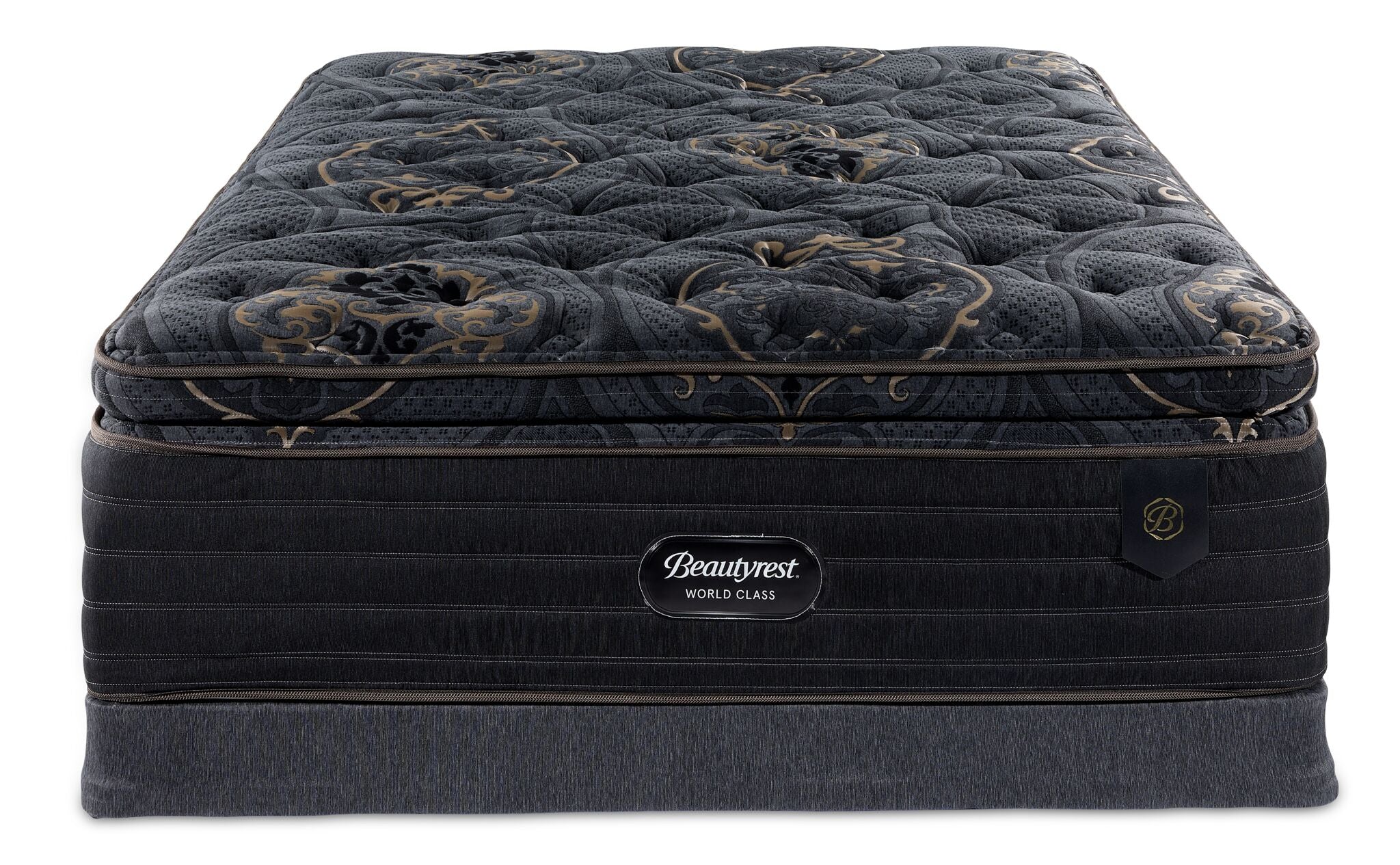 Beautyrest World Class Empress Luxury Firm Queen Mattress and Low Profile Boxspring Set - Image 2