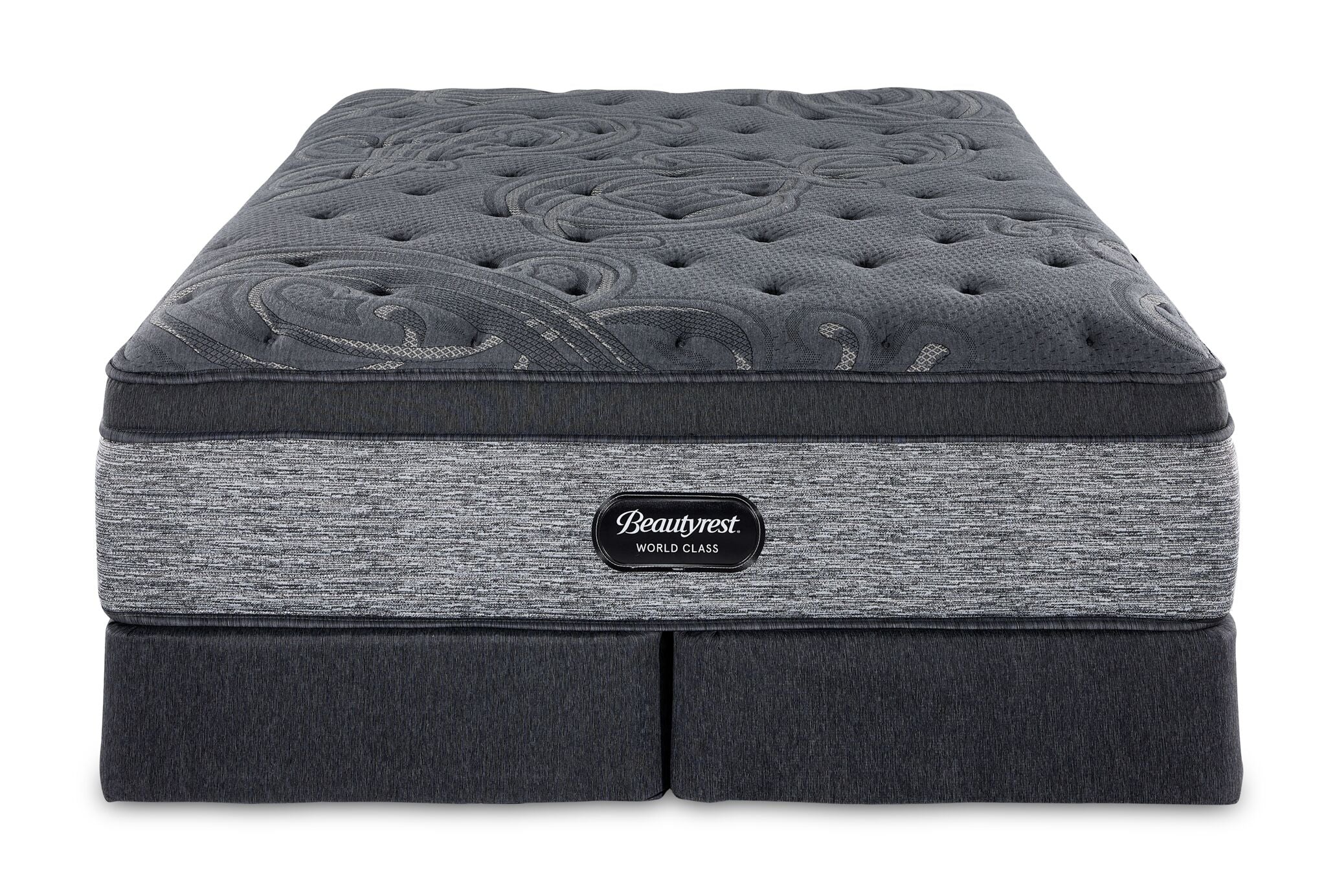 Beautyrest World Class Grandeur 2.0 Plush Queen Mattress and Split Boxspring Set - Image 2