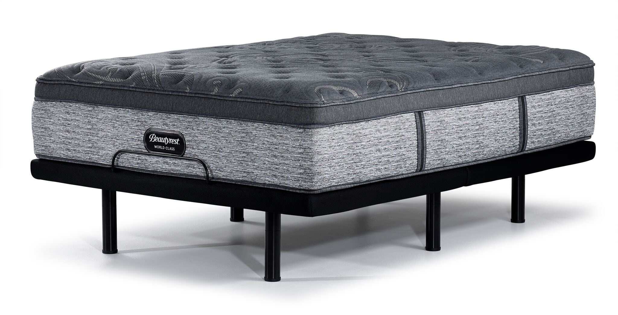 Beautyrest World Class Grandeur 2.0 Plush Twin XL Mattress and L2 Motion Pro Adjustable Base - Image 2
