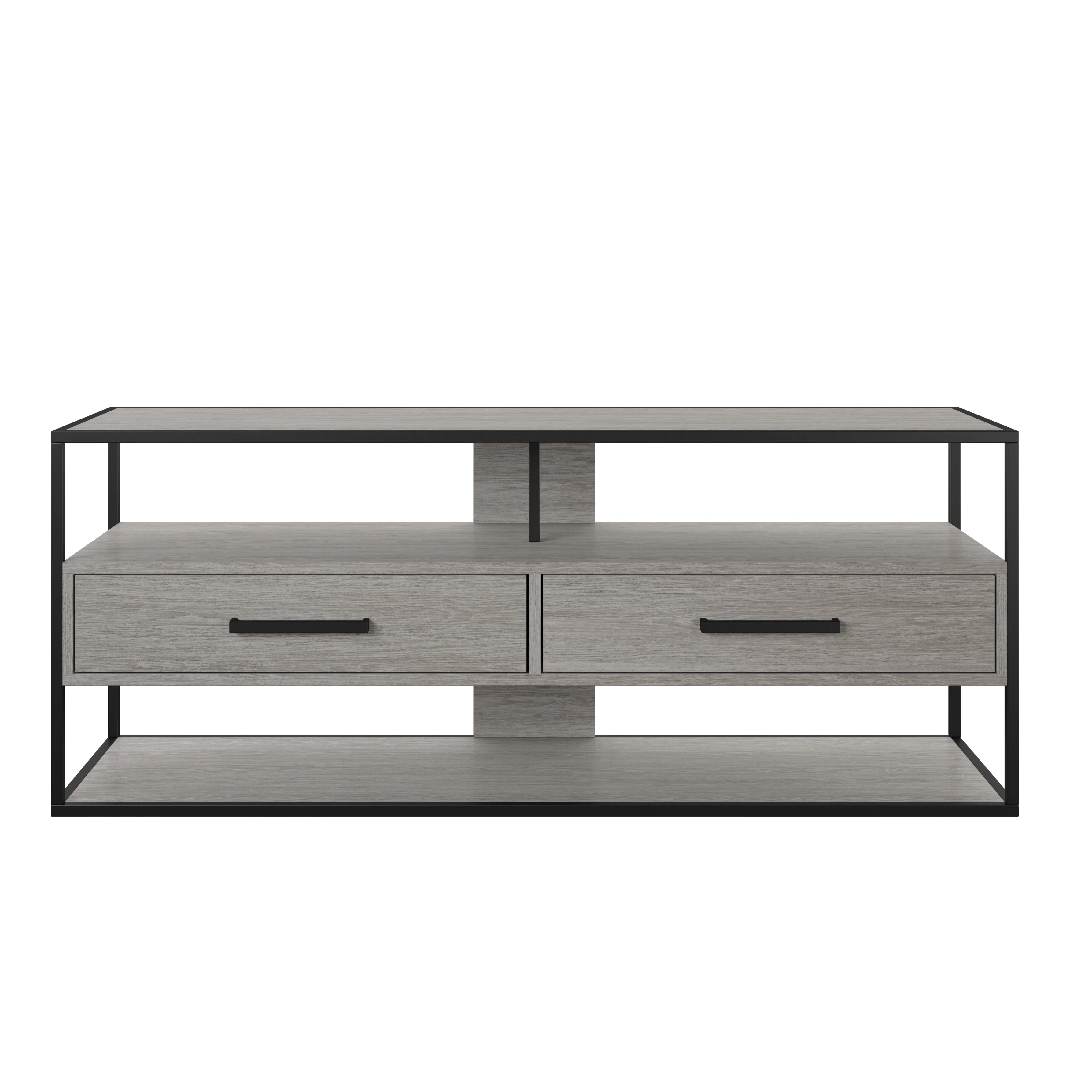 Belgrade 63" TV Stand - Grey - Image 2