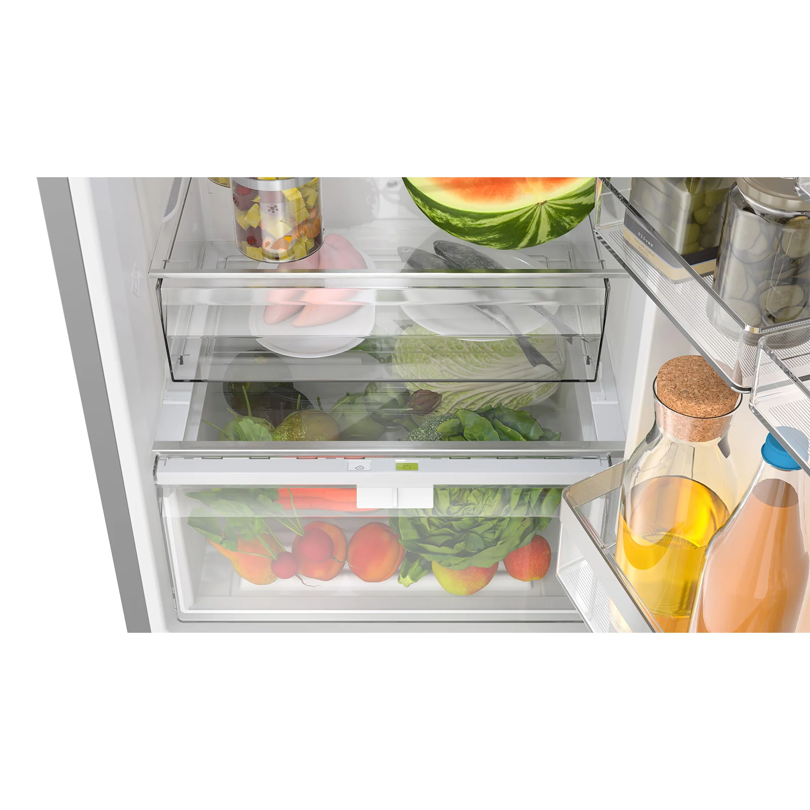 Bosch 24" 12.8 Cu. Ft. Stainless Steel Smart Counter-Depth Bottom-Freezer Refrigerator with Home Connect - B24CB50ESS - Image 3