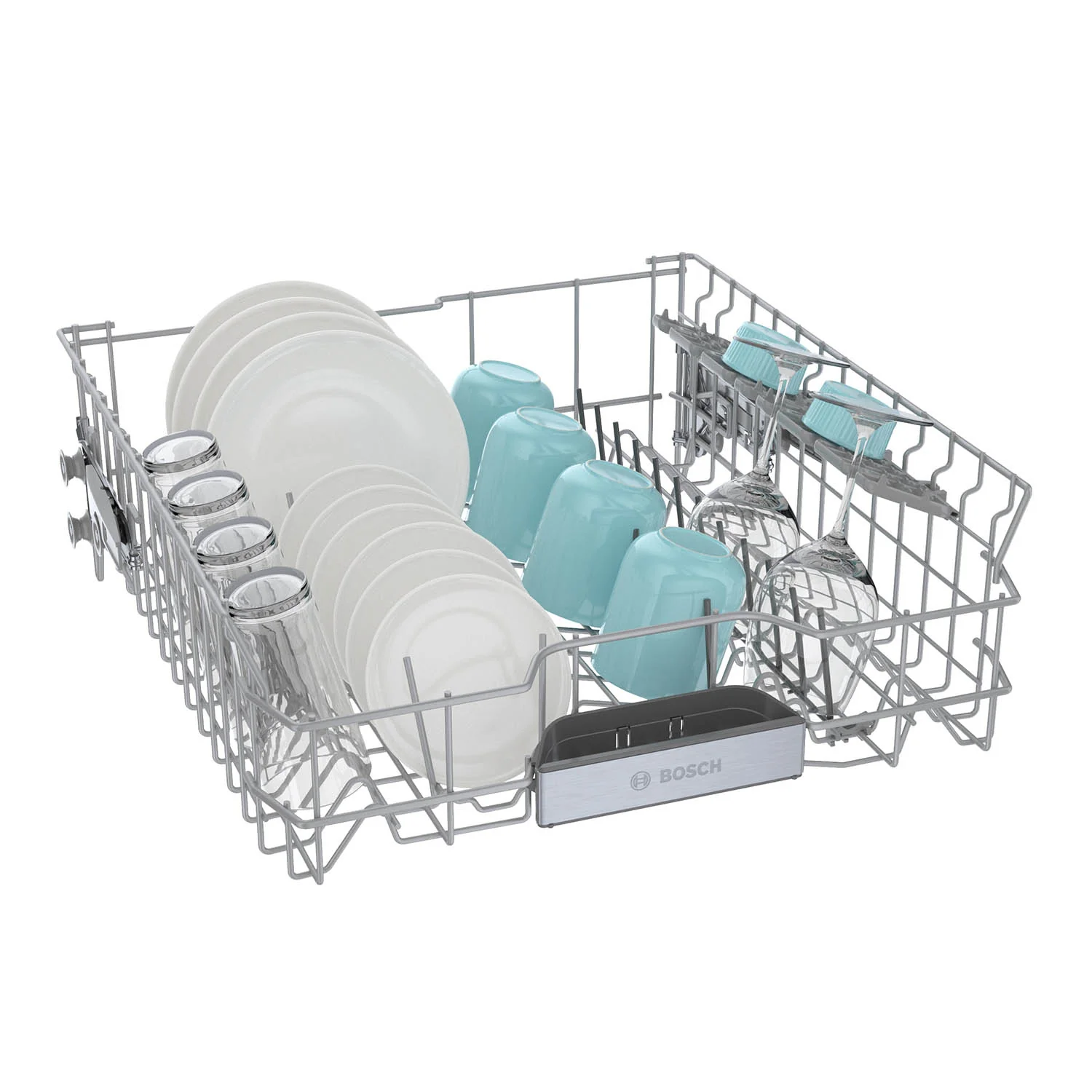 Bosch Black Stainless Steel 24" Smart Dishwasher with Home Connect, Third Rack - SHX78CM4N - Image 10
