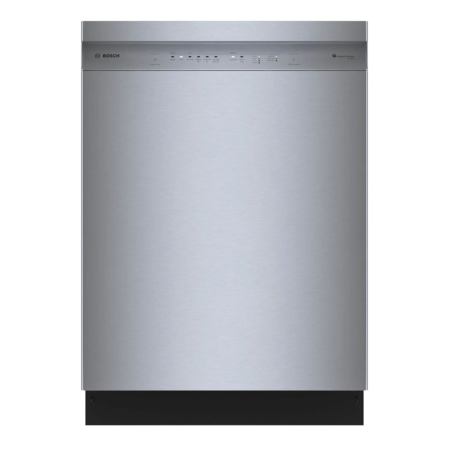 Bosch Stainless Steel Anti Fingerprint 24" Smart Dishwasher with Home Connect, Third Rack - SHE5AE75N