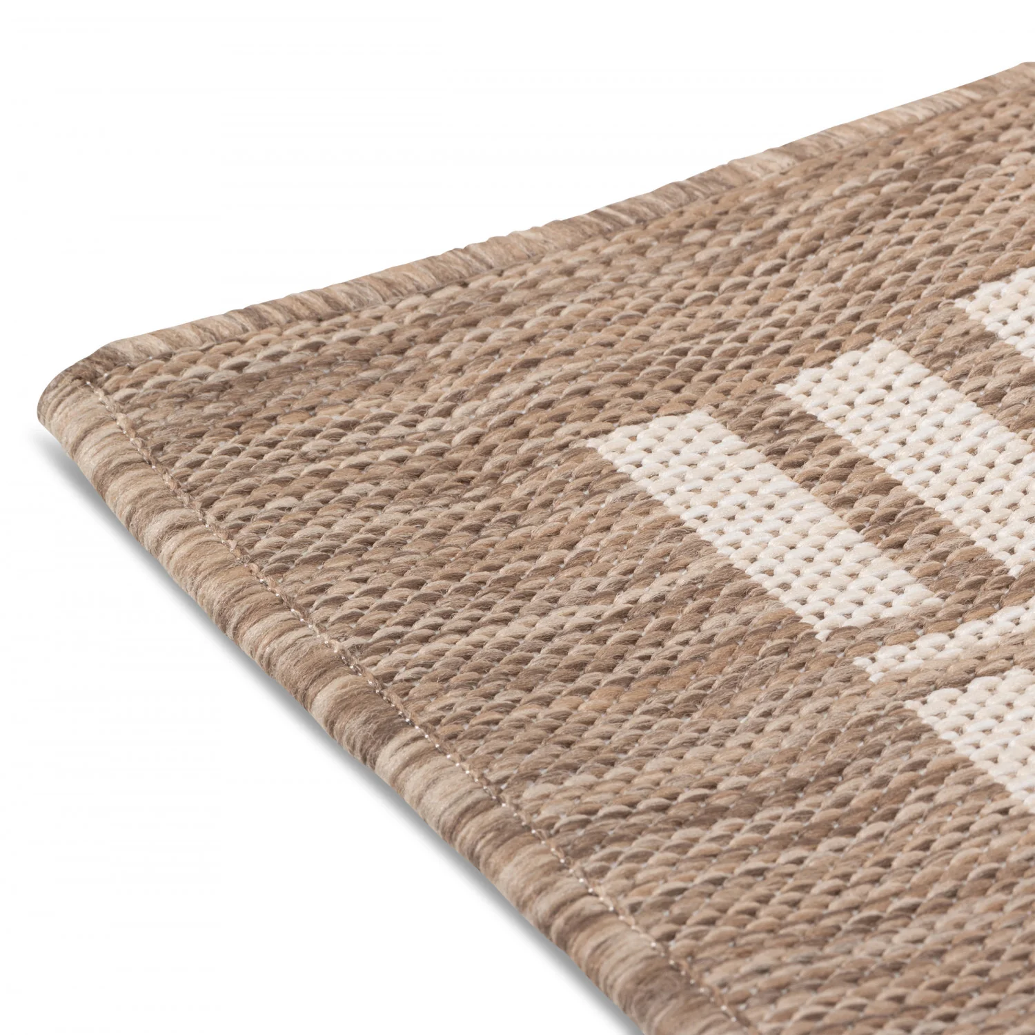 Cabana Lattice Indoor/Outdoor Rug - 8' x 10' - Brown - Image 4