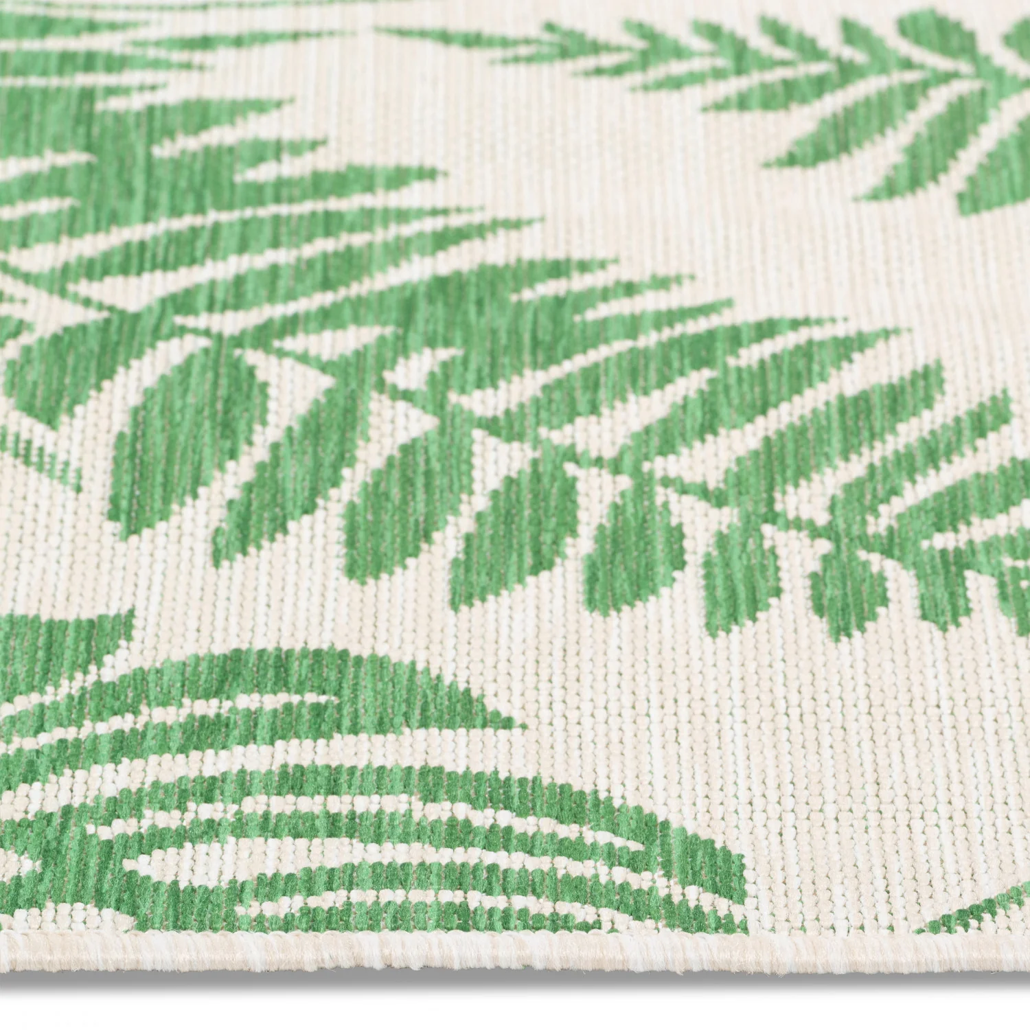 Cabana Palm Leaves Indoor/Outdoor Rug - 6' x 9' - Green - Image 3