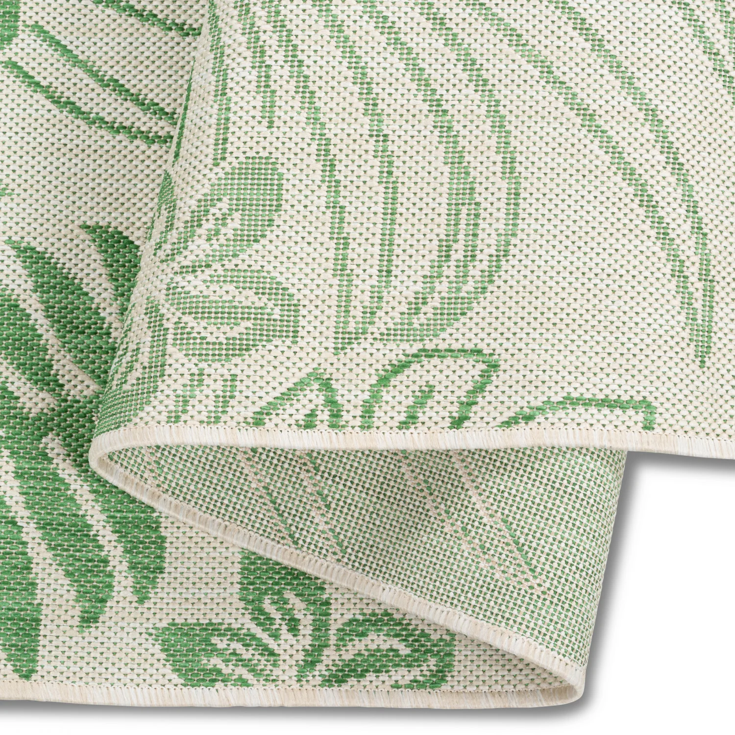 Cabana Palm Leaves Indoor/Outdoor Rug - 8' x 10' - Green - Image 2