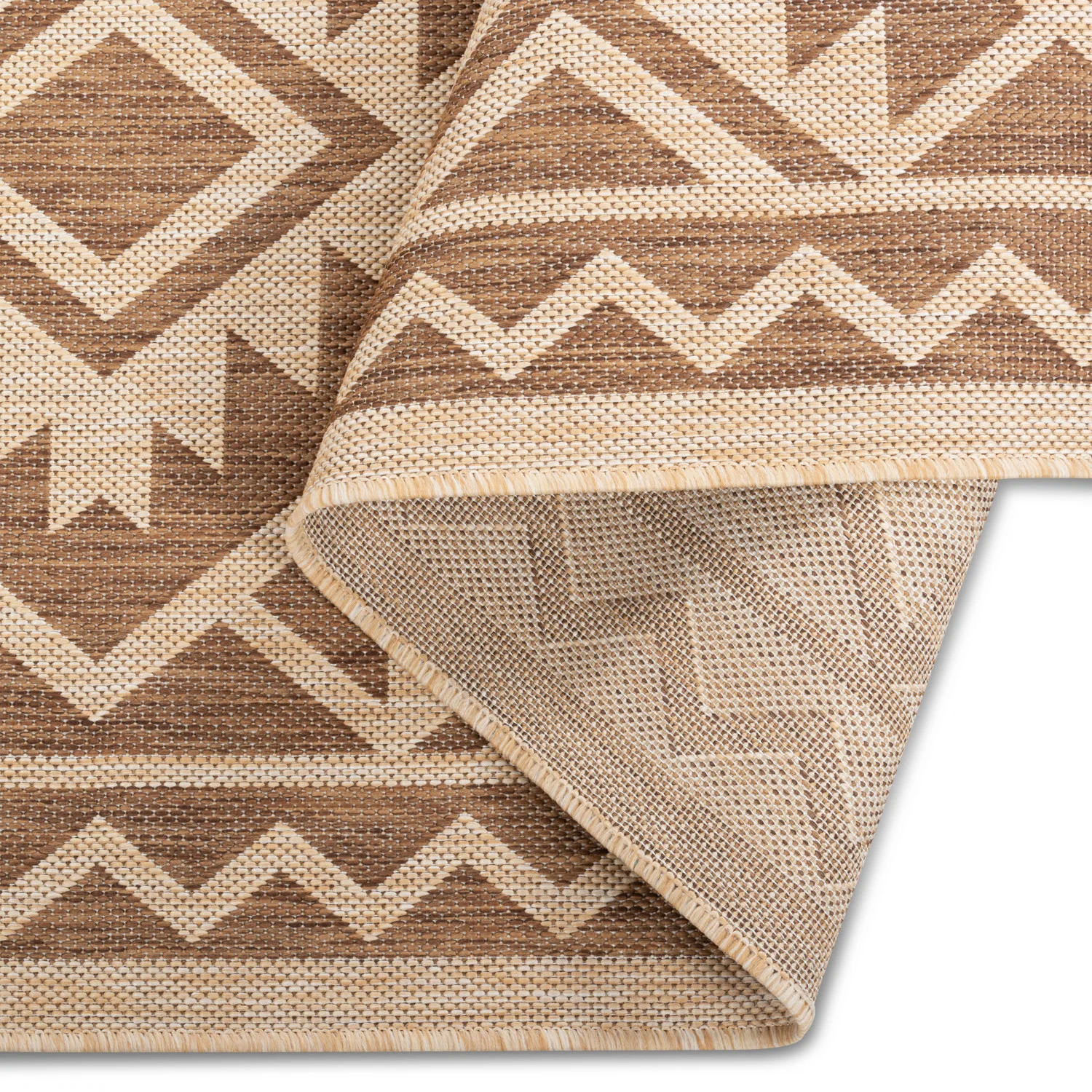 Cabana Tribal Indoor/Outdoor Rug - 3' x 5' - Brown - Image 4