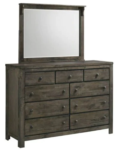 Cabin 6-Piece King Storage Bedroom Package - Grey - Image 4