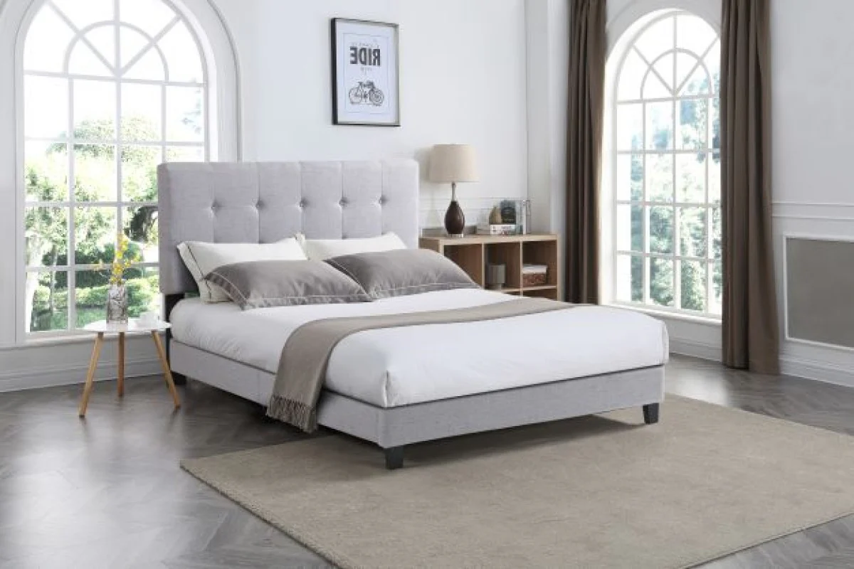 Cabo 3-Piece King Bed - Light Grey - Image 2