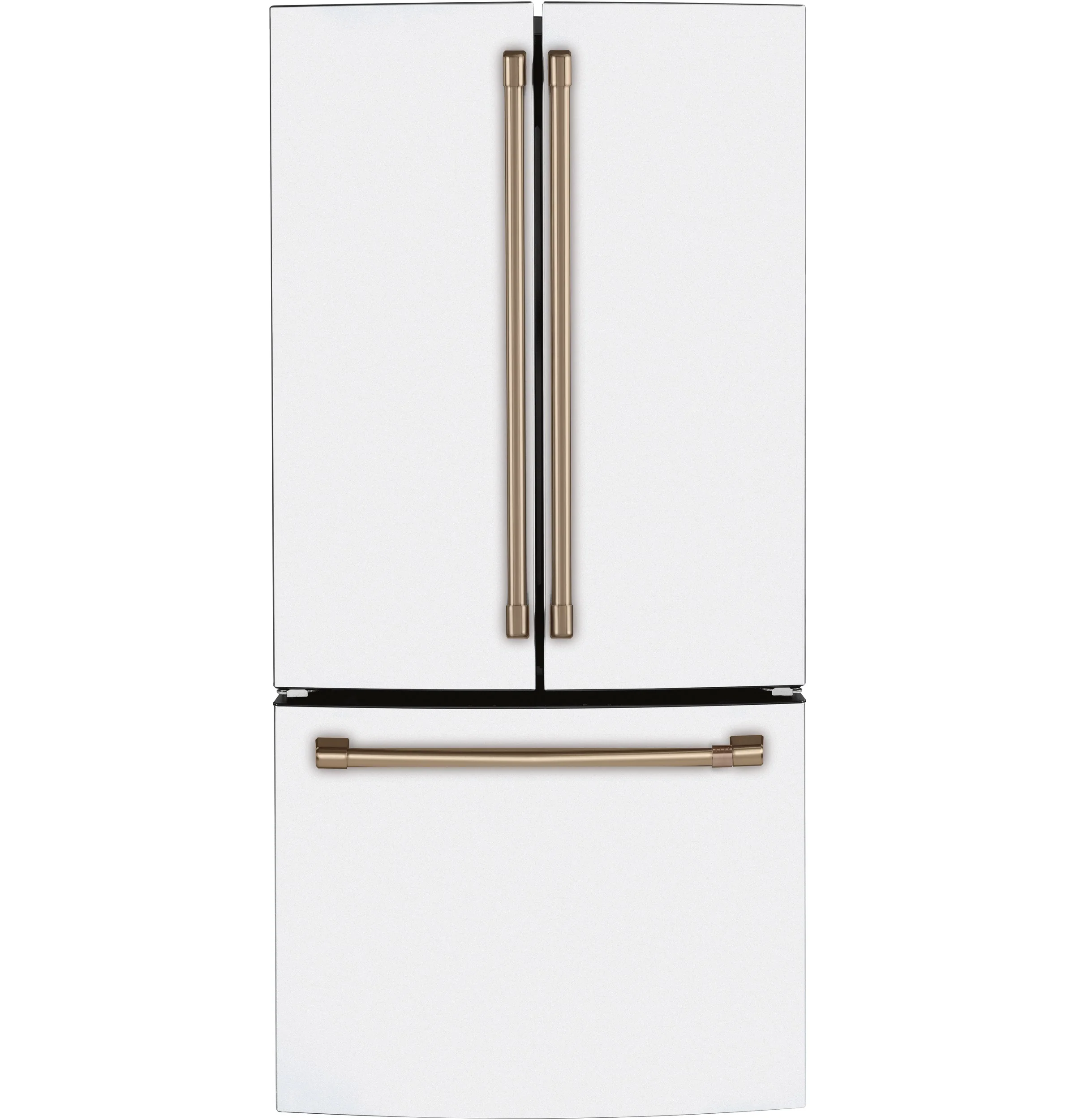 Café Matte White Kitchen Package with French Door Refrigerator, Double Oven Range & Built-In Dishwasher - Image 2