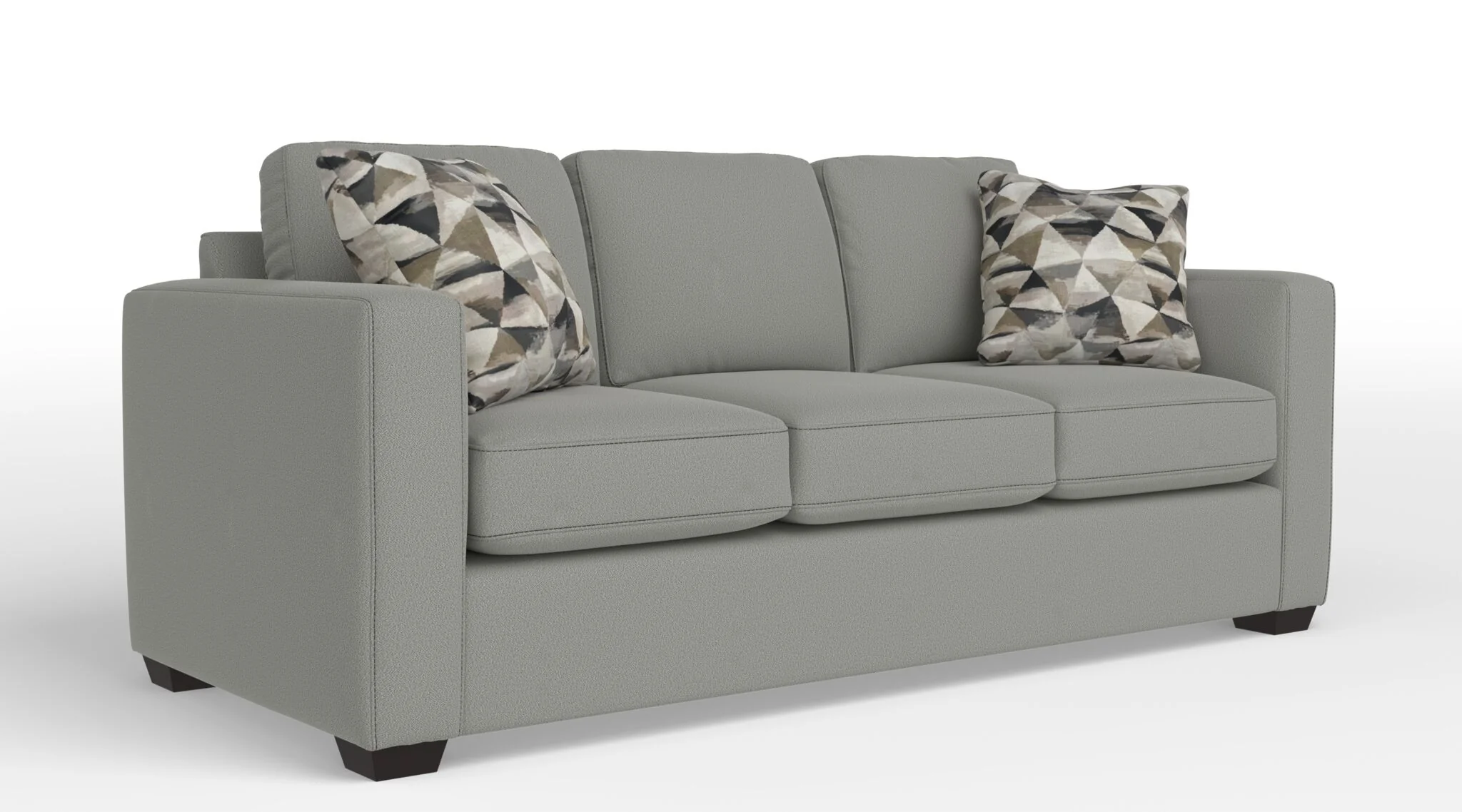 Caleb Queen Sofa Bed with Innerspring Mattress - Jacob Light Grey