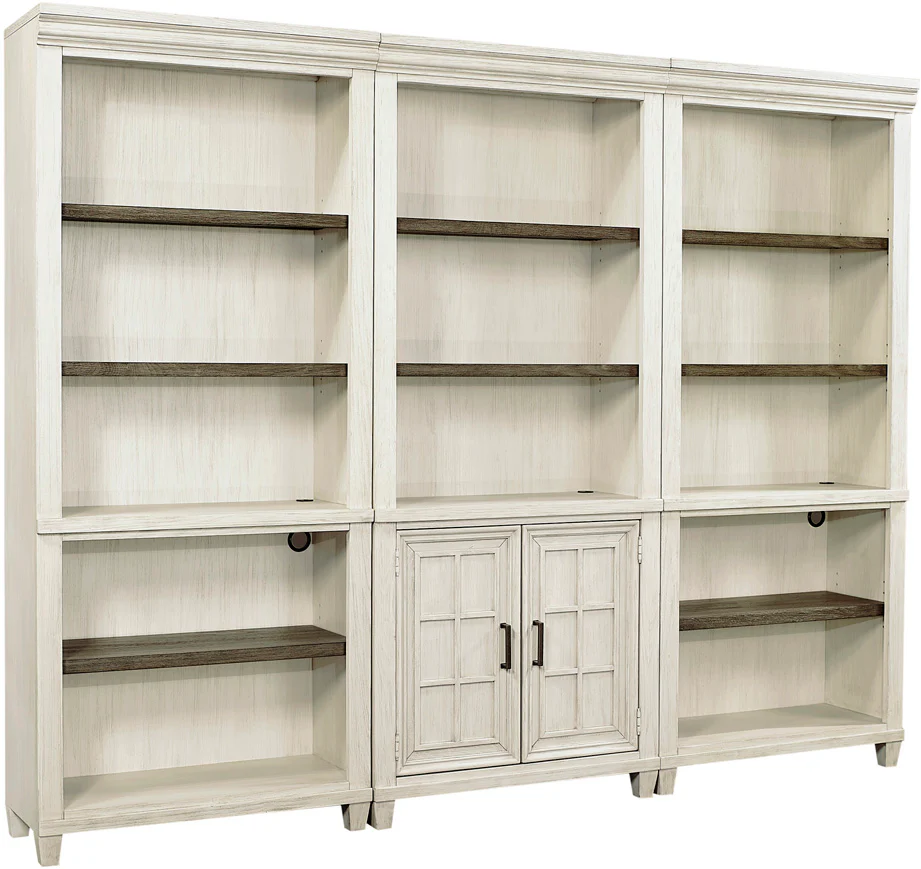 Caraway 2-Door Bookcase - Aged Ivory - Image 7