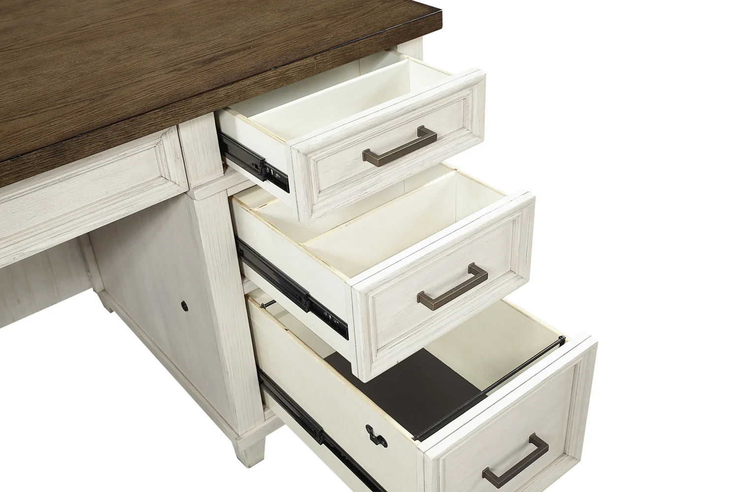 Caraway Executive Desk - Aged Ivory - Image 8
