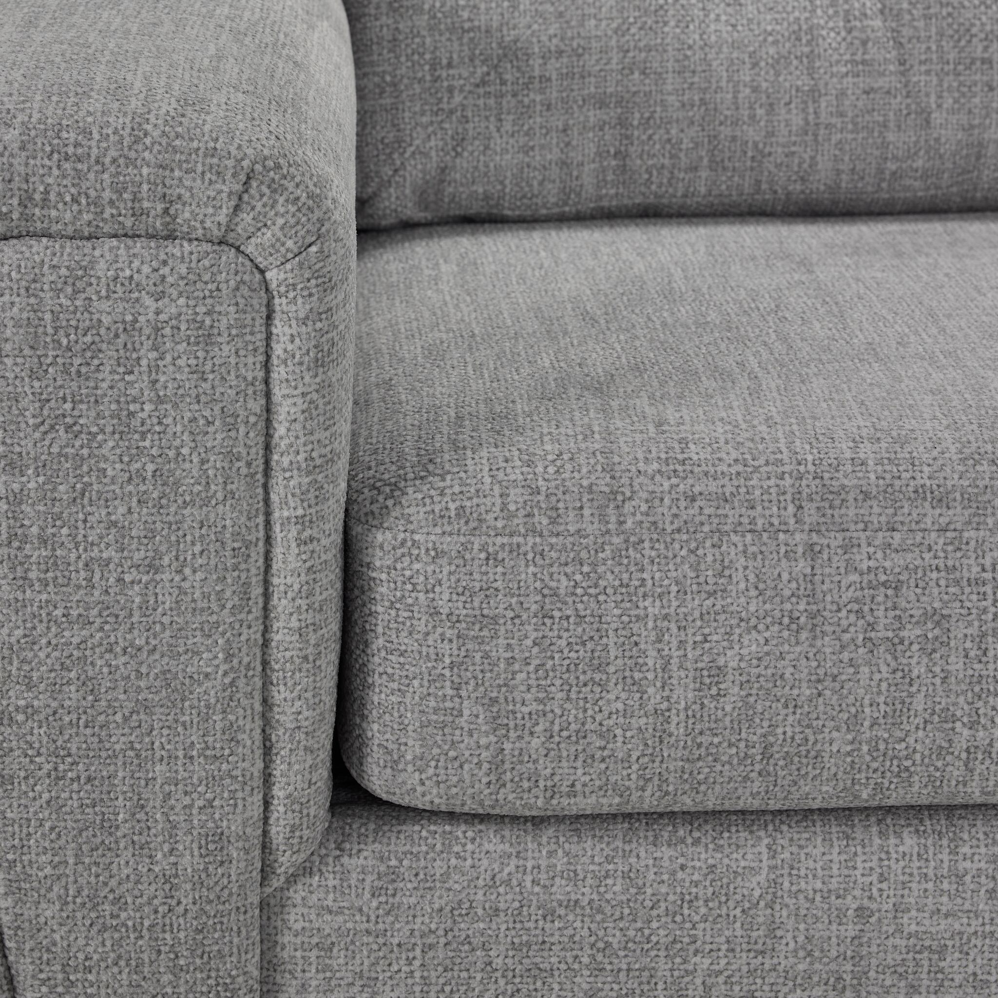 Carolina Sofa, Loveseat and Chair Set - Light Grey - Image 5