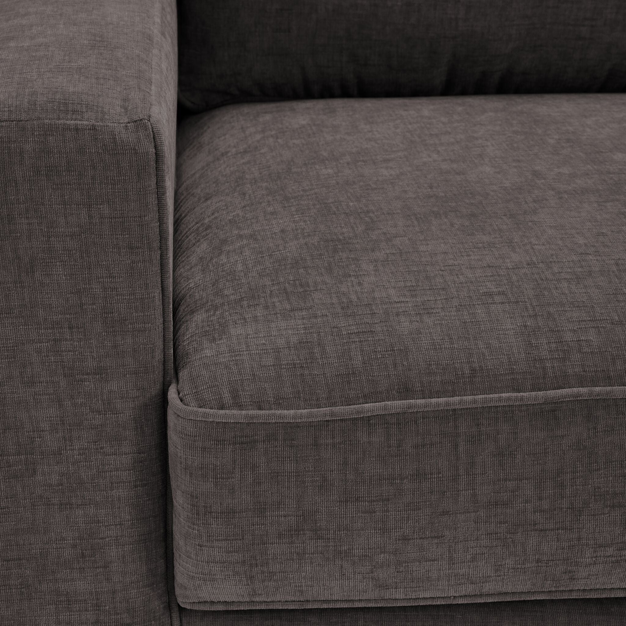 Charlotte Sofa and Loveseat Set - Pewter - Image 4