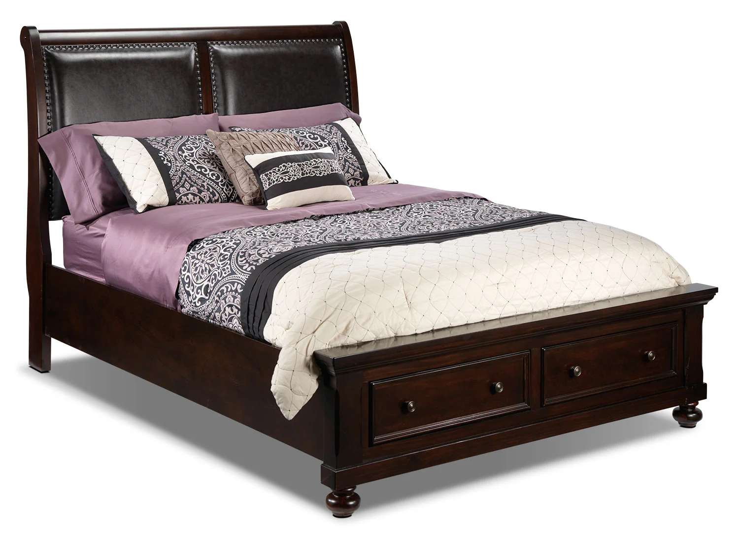 Chester 3-Piece Queen Storage Bed - Cherry