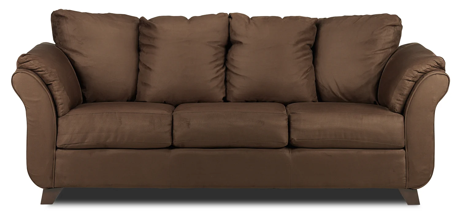 Collier Sofa and Loveseat Set - Chocolate