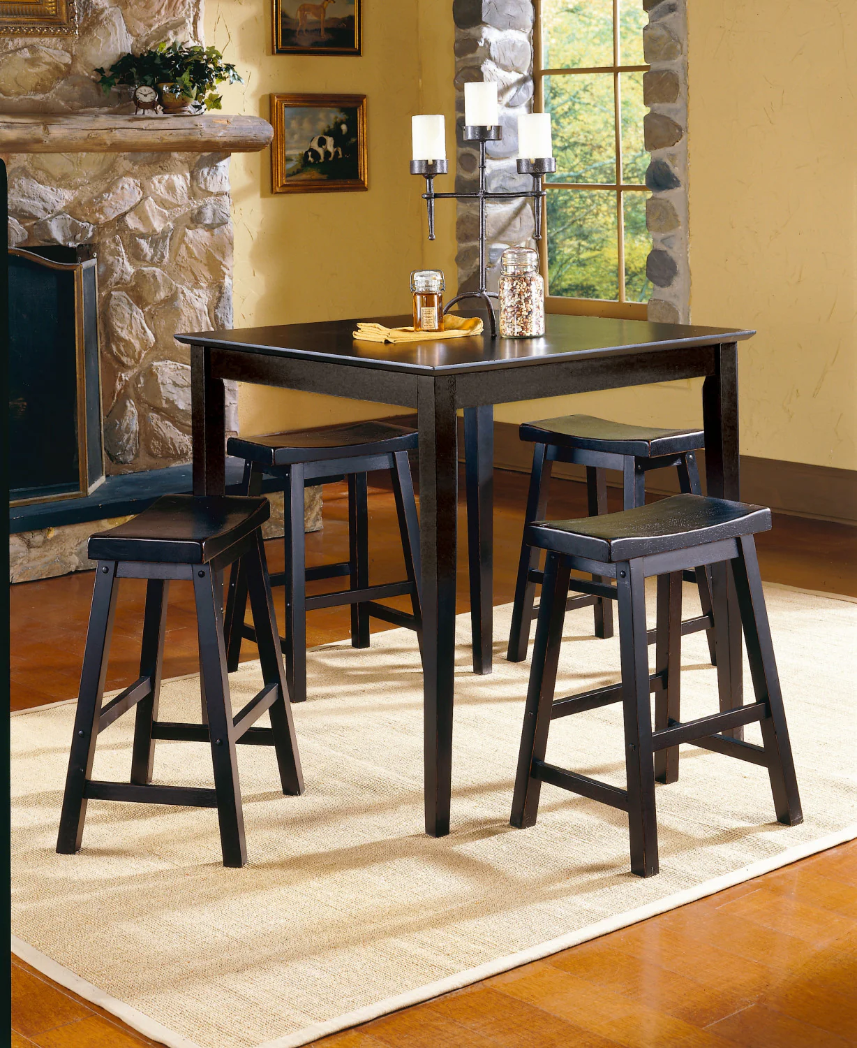 Colt Counter Stool - Black - Set of Two - Image 2