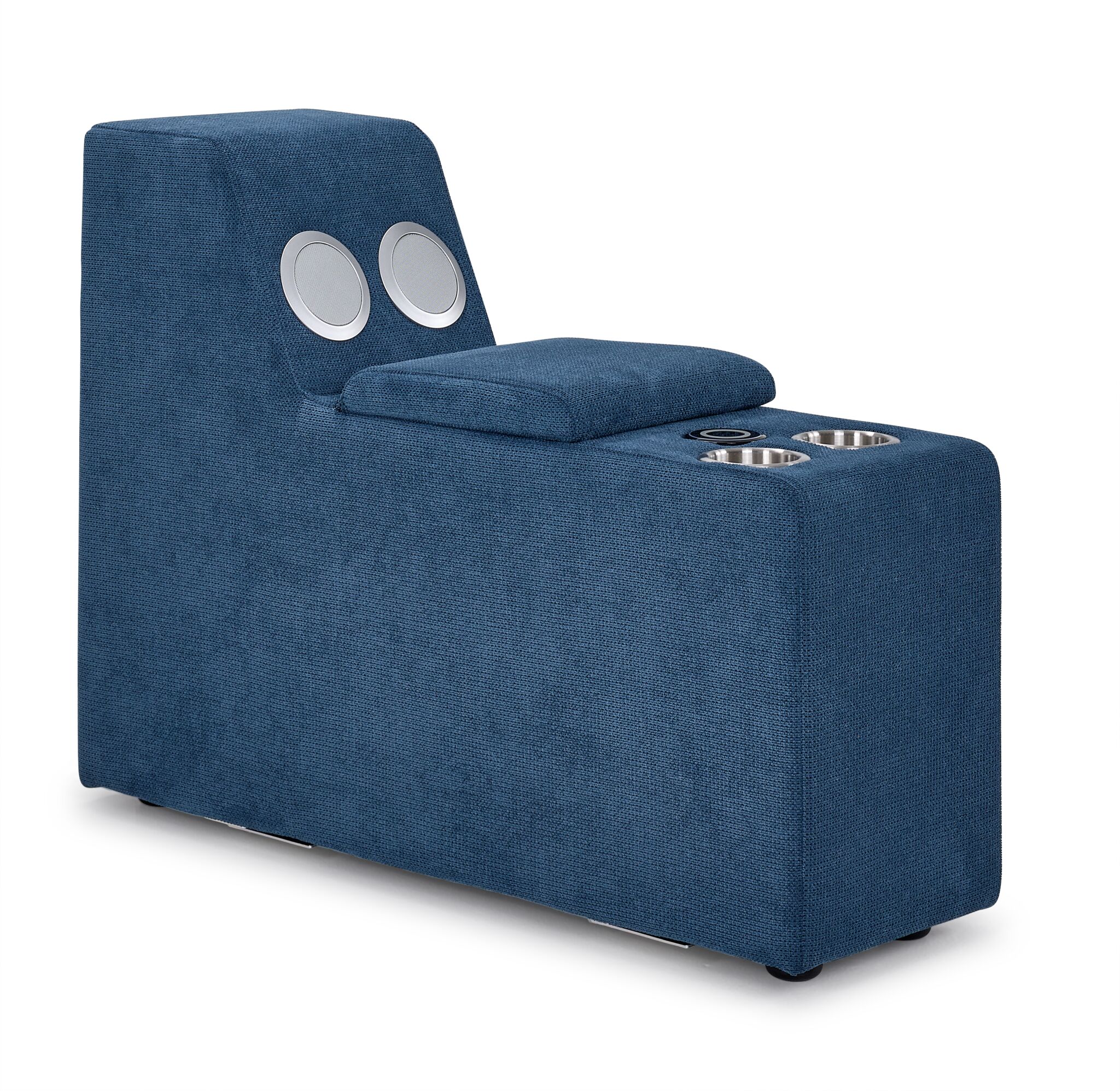 Feeling Connected - Connex 3-Piece Modular Chair with Storage Console - Blue - Image 6