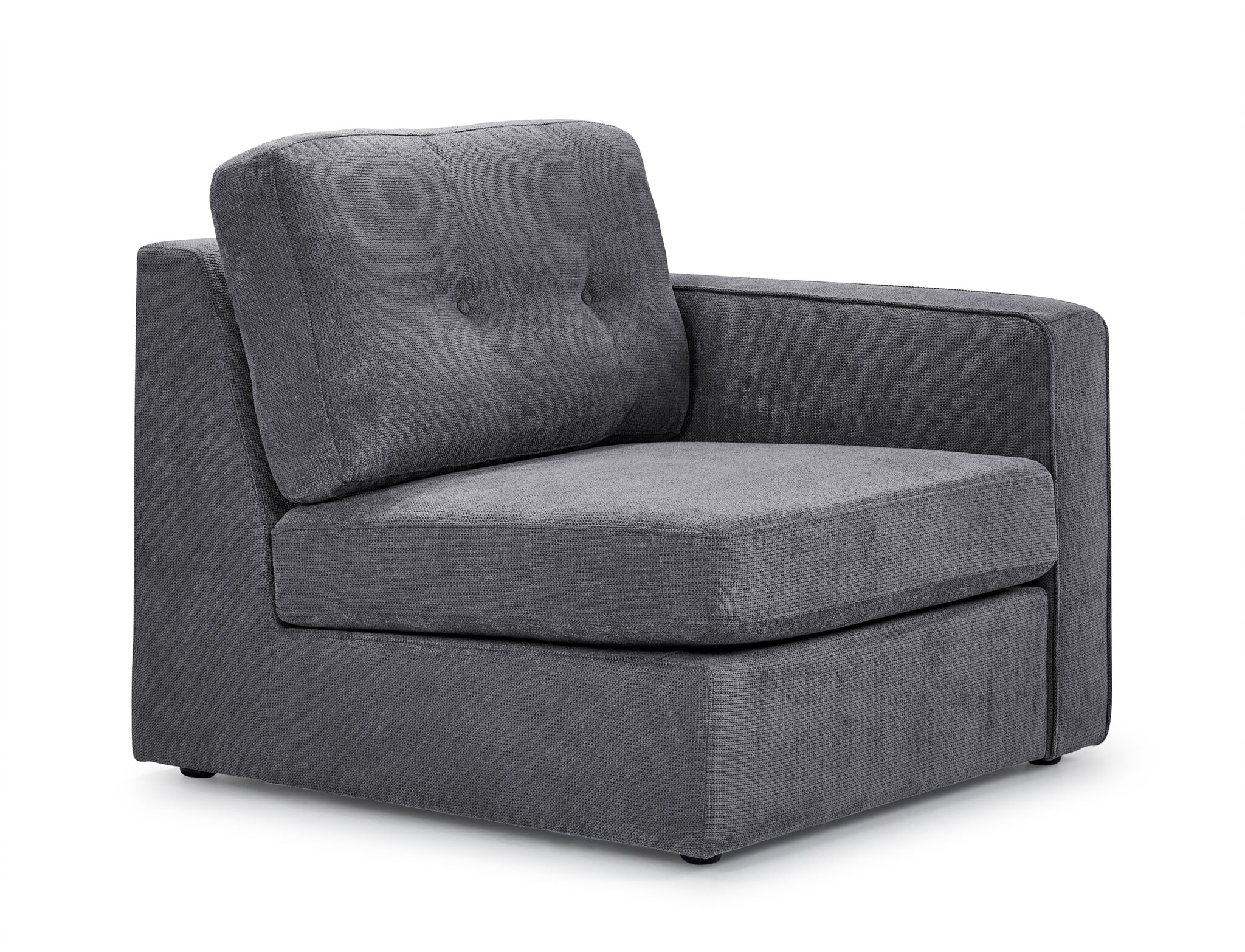 Feeling Connected - Connex 3-Piece Modular Chair with Storage Console - Light Grey - Image 3