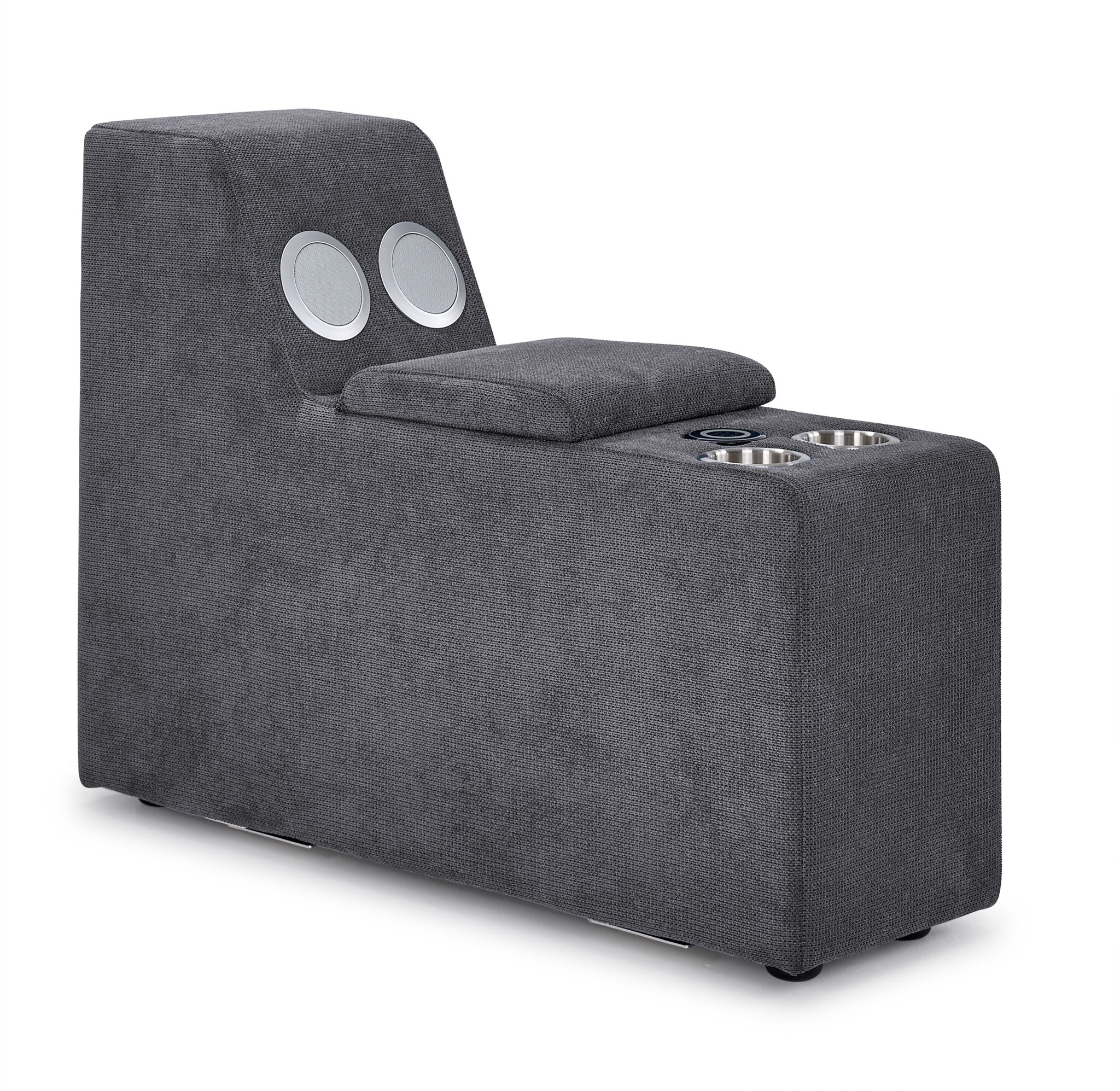 Feeling Connected - Connex 3-Piece Modular Chair with Storage Console - Light Grey - Image 7