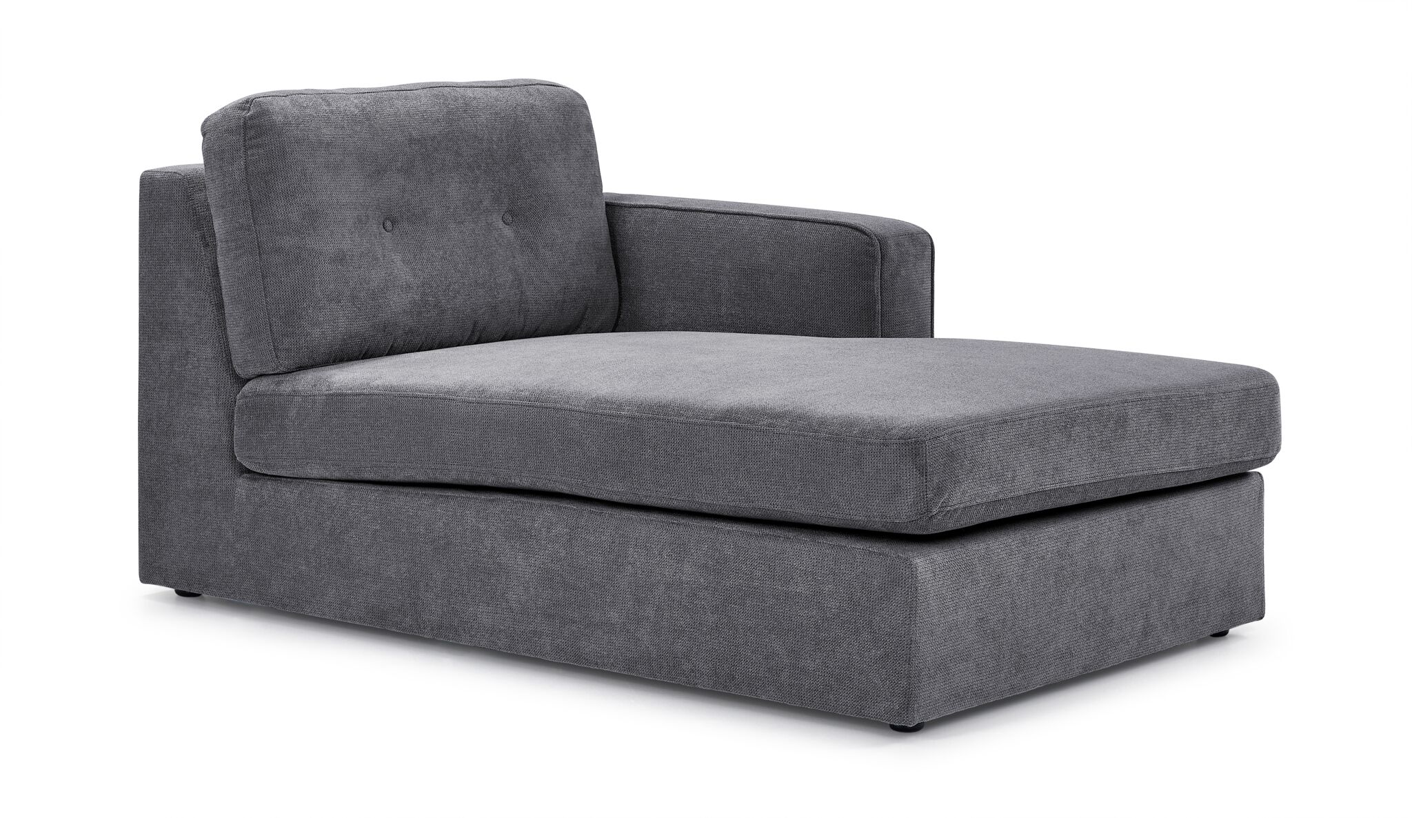 Feeling Connected - Connex 3-Piece Modular Sectional with Chaise and Drawer Console - Light Grey - Image 3