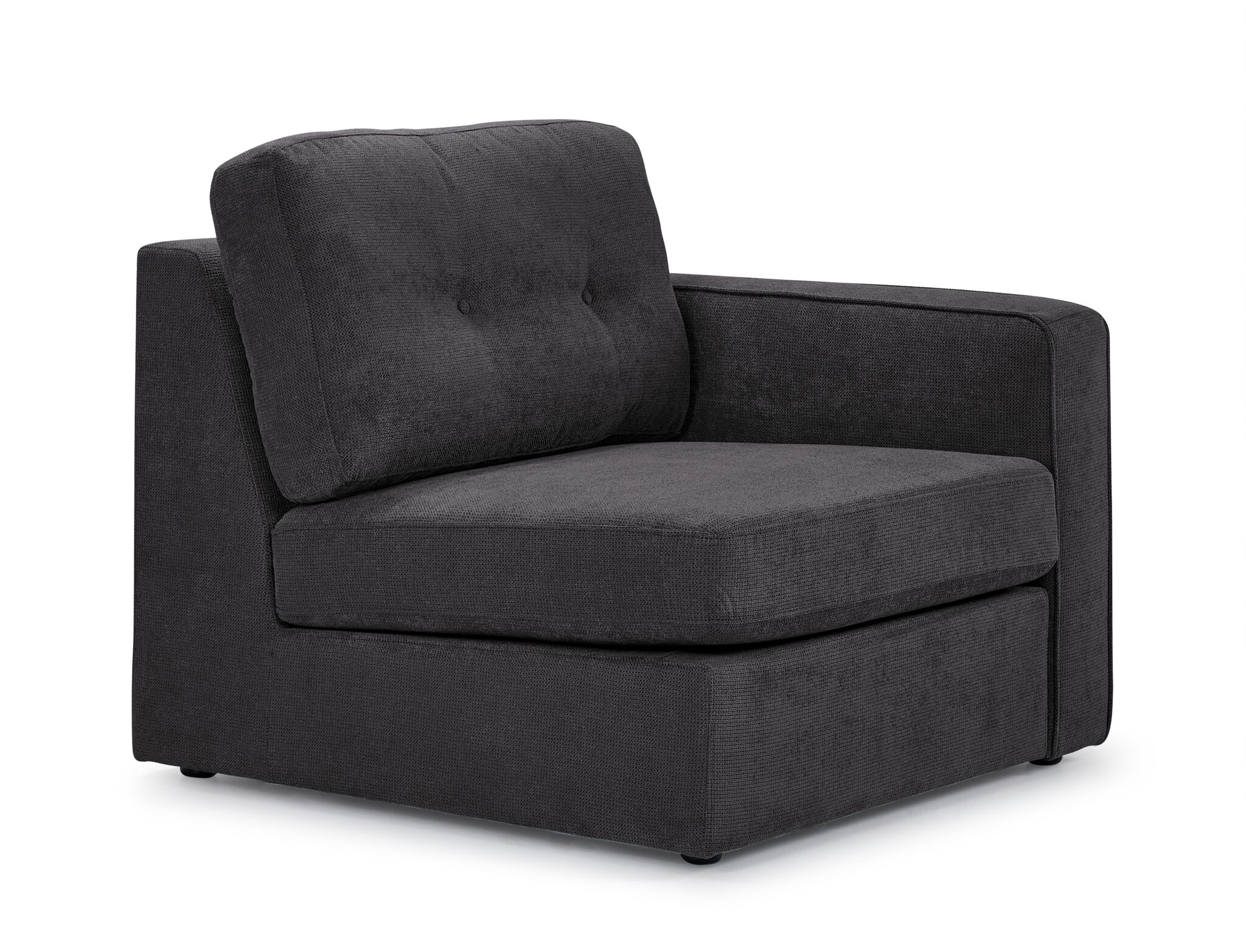 Feeling Connected - Connex 5-Piece Modular Sectional - Dark Grey - Image 3
