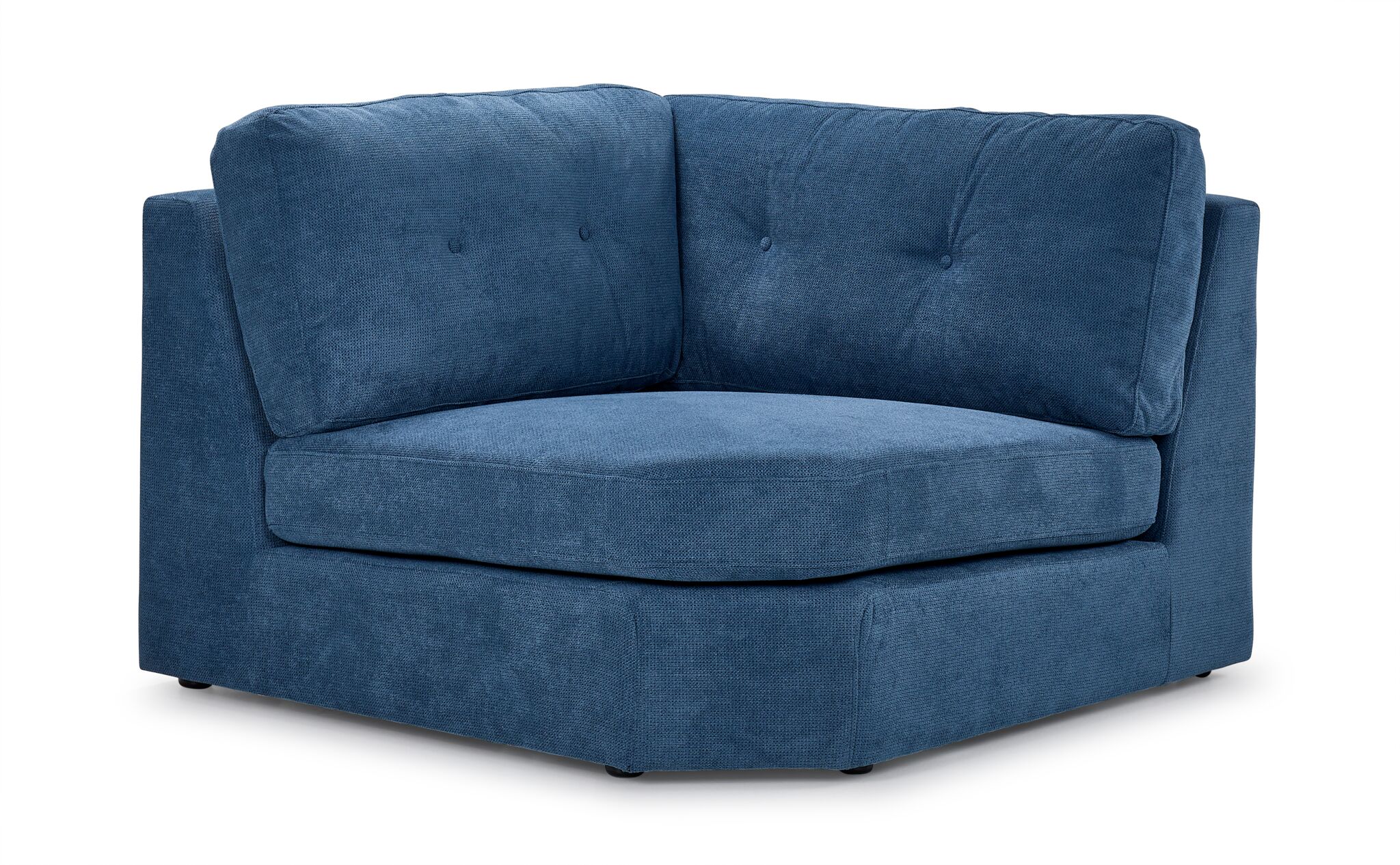 Feeling Connected - Connex 6-Piece Modular Sectional with Drawer Console - Blue - Image 3