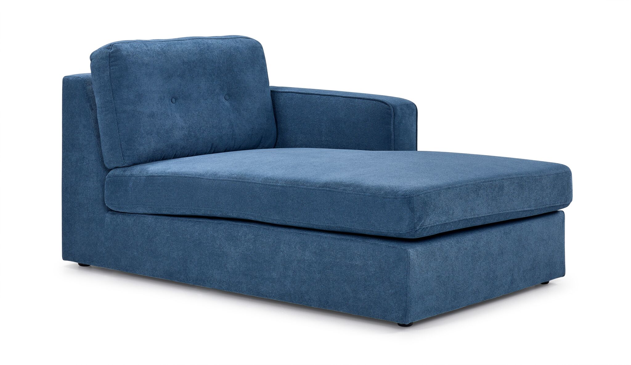 Feeling Connected - Connex 6-Piece Modular Sectional with Drawer Console - Blue - Image 4