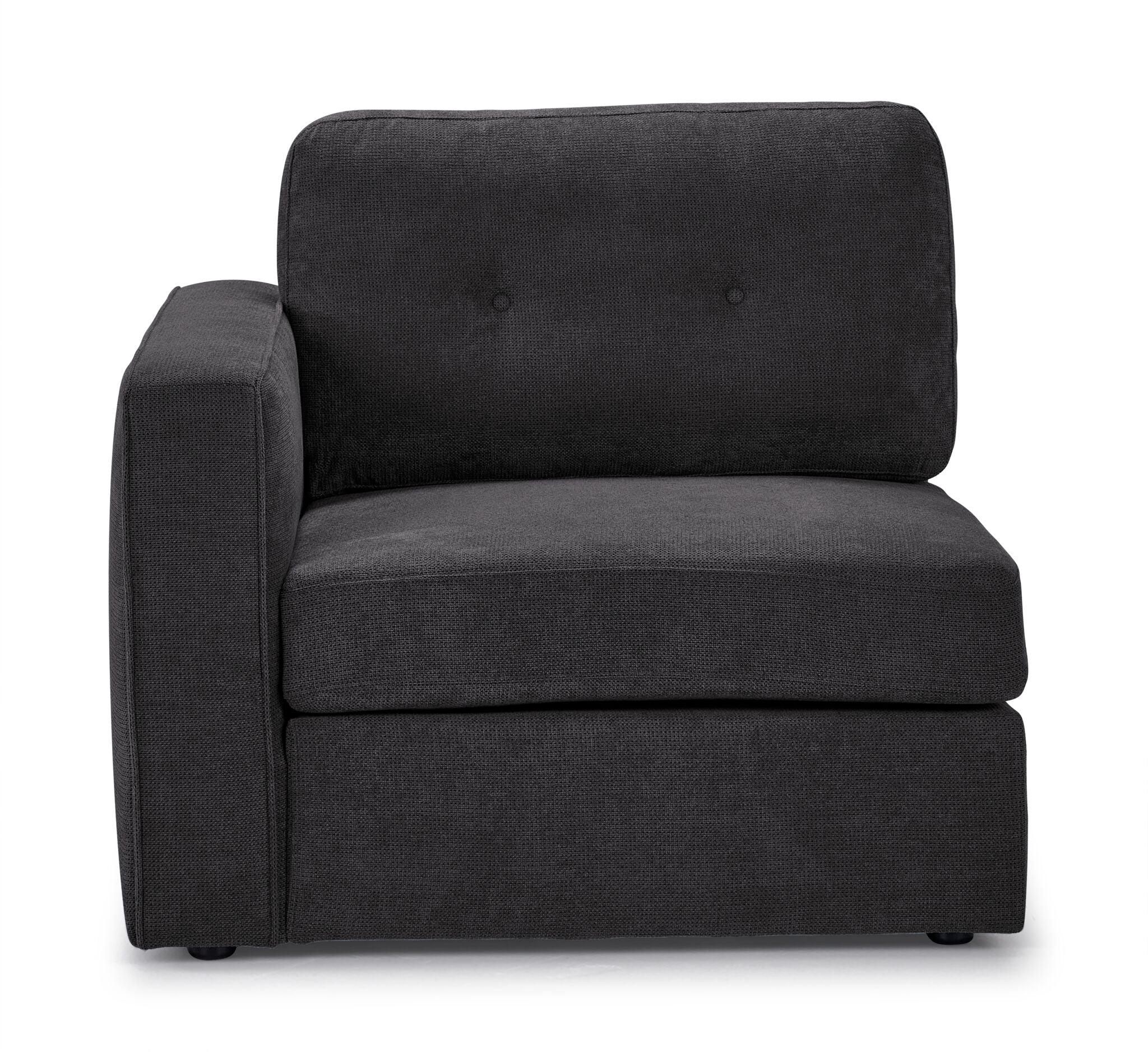 Feeling Connected - Connex 6-Piece Modular Sectional with Drawer Console - Dark Grey - Image 6