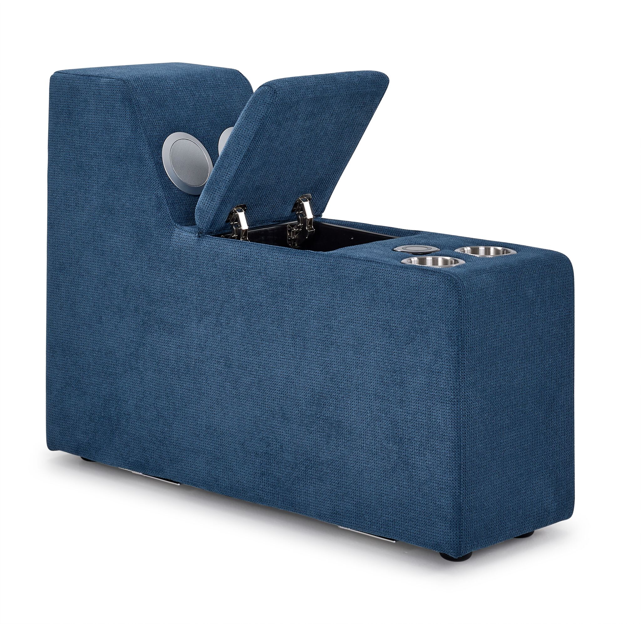 Feeling Connected - Connex 6-Piece Modular Sectional with Storage Console - Blue - Image 17