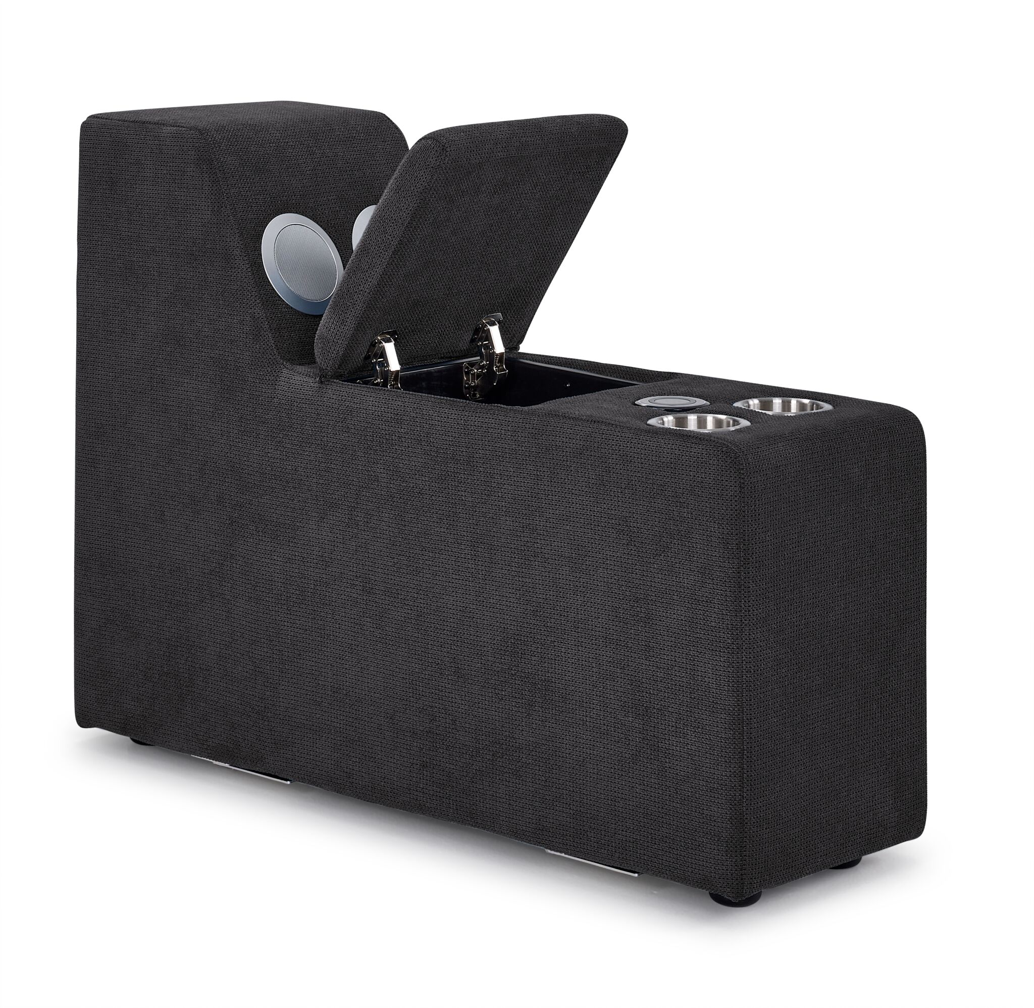 Feeling Connected - Connex 6-Piece Modular Sectional with Storage Console - Dark Grey - Image 16