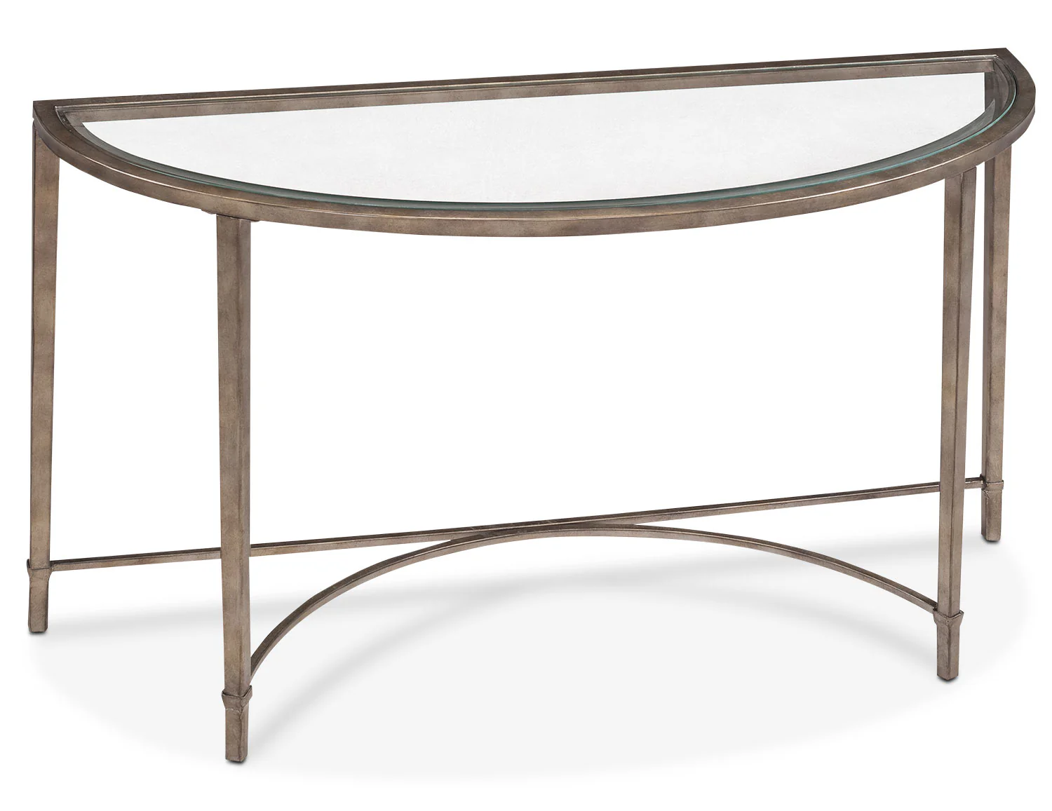 Copia Sofa Table - Glass and Gold