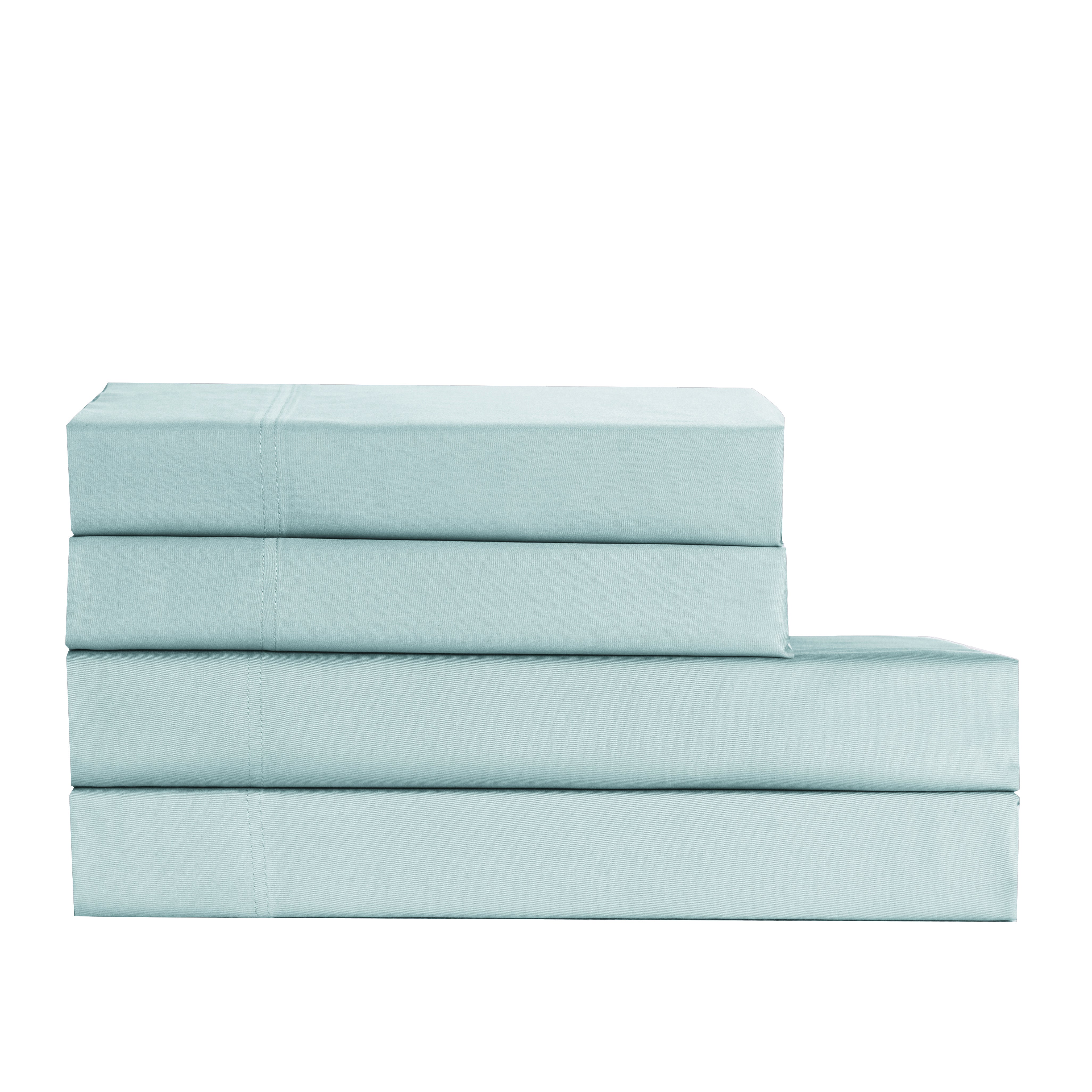 Cotton House 100% Cotton Pima Full Sheet Set - 500 Thread Count Winter Sky Blue
